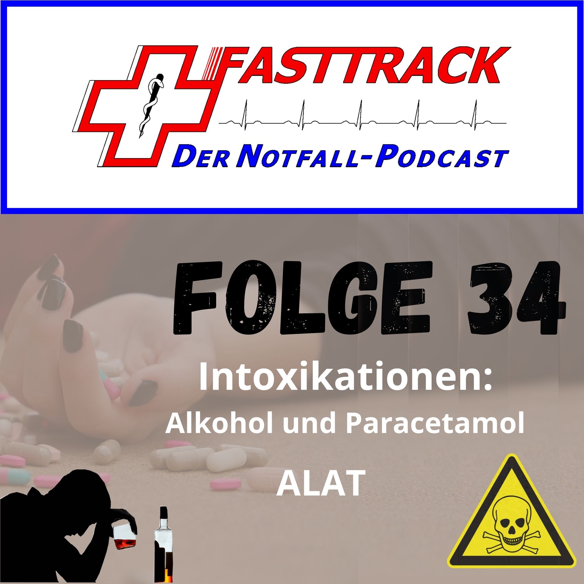 Folge 34 - Intoxikationen mit Alkohol/ Paracetamol und ALAT
