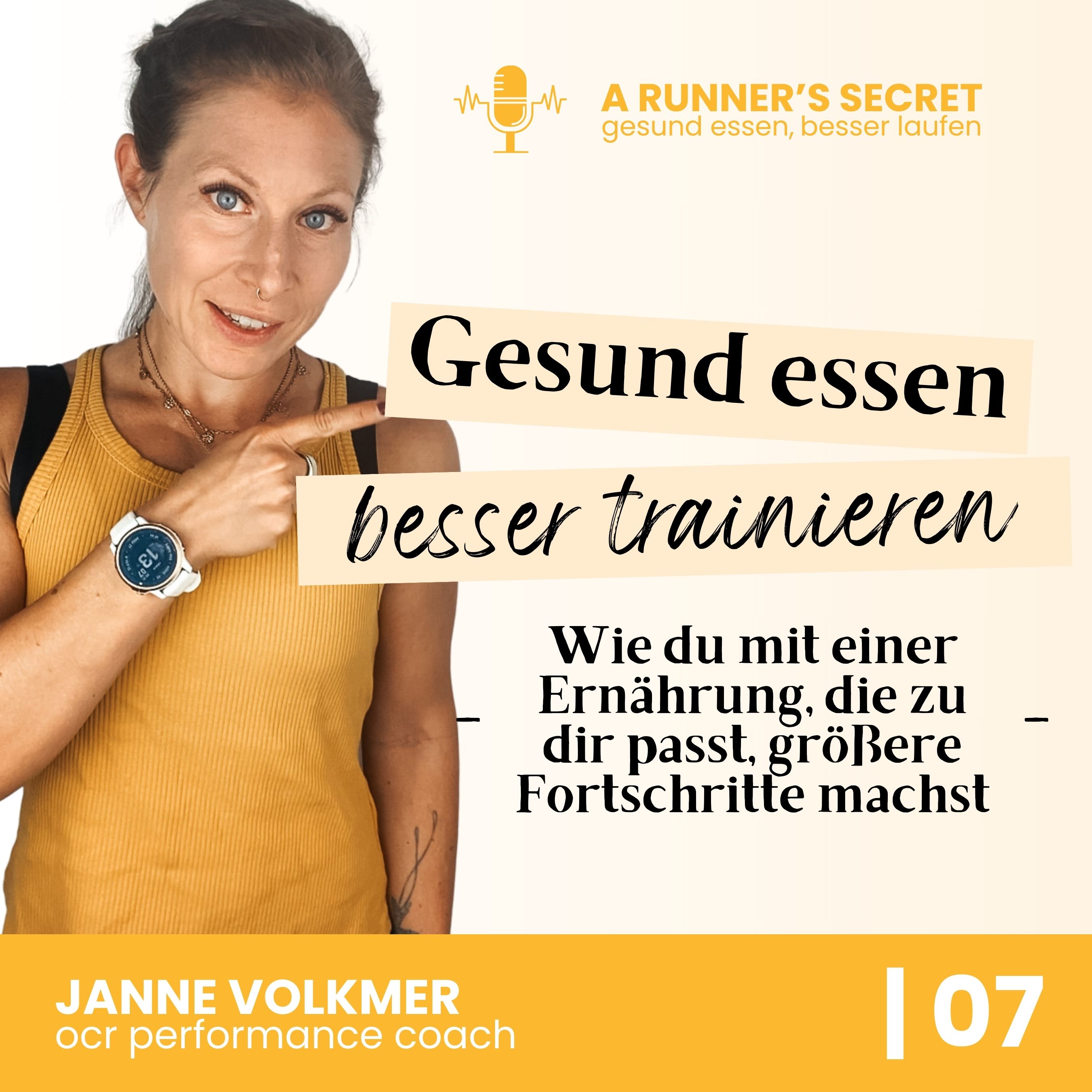 07 | Wie du mit einer Ernährung, die zu dir passt, besser trainierst, schneller regenerierst und größere Fortschritte machst episode artwork