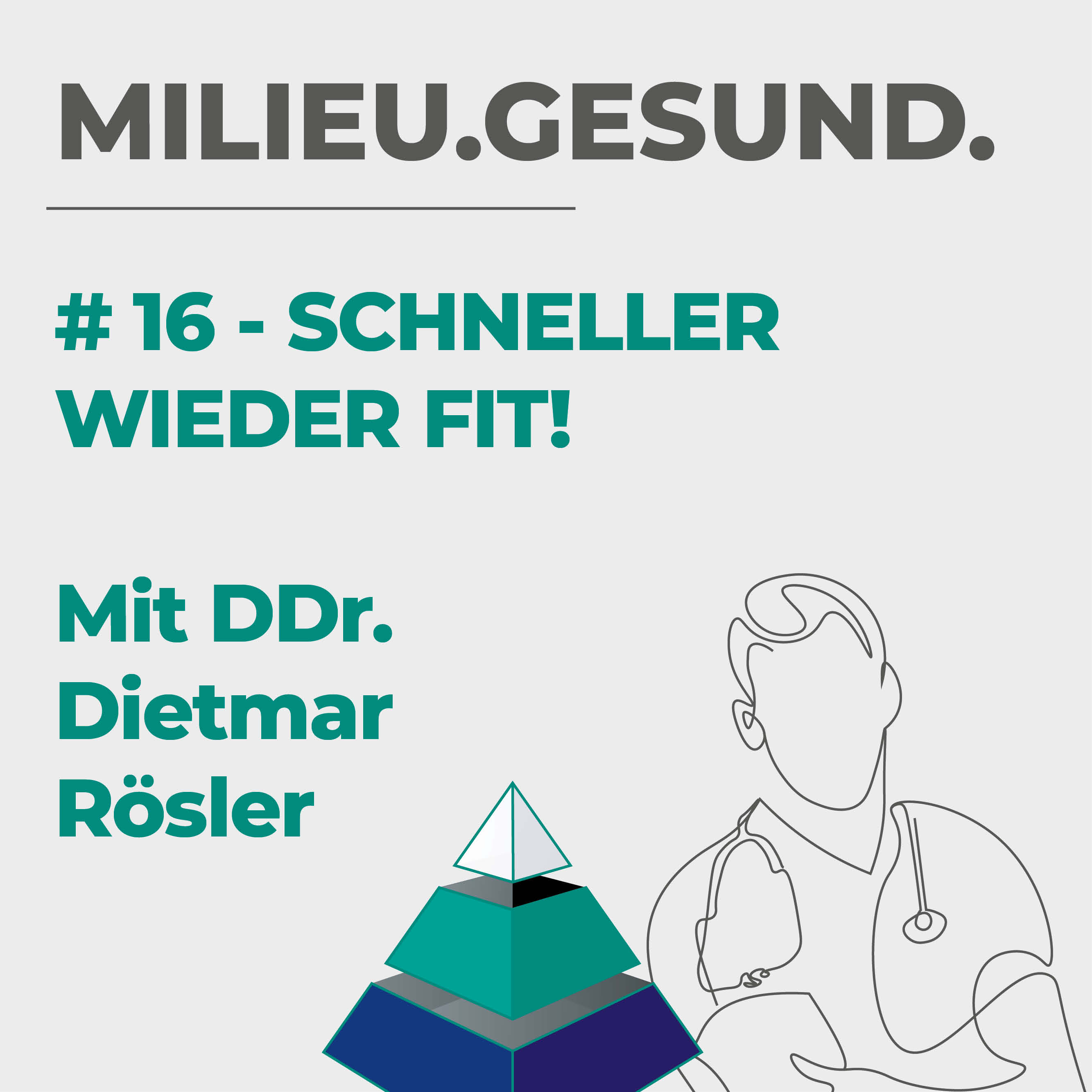 #16 - Schneller wieder fit! Ernährungsmedizinische Unterstützung bei Sportverletzungen, Bindegewebsschwäche, Gelenksbeschwerden und Wundheilung mit DDr. Dietmar Rösler episode artwork