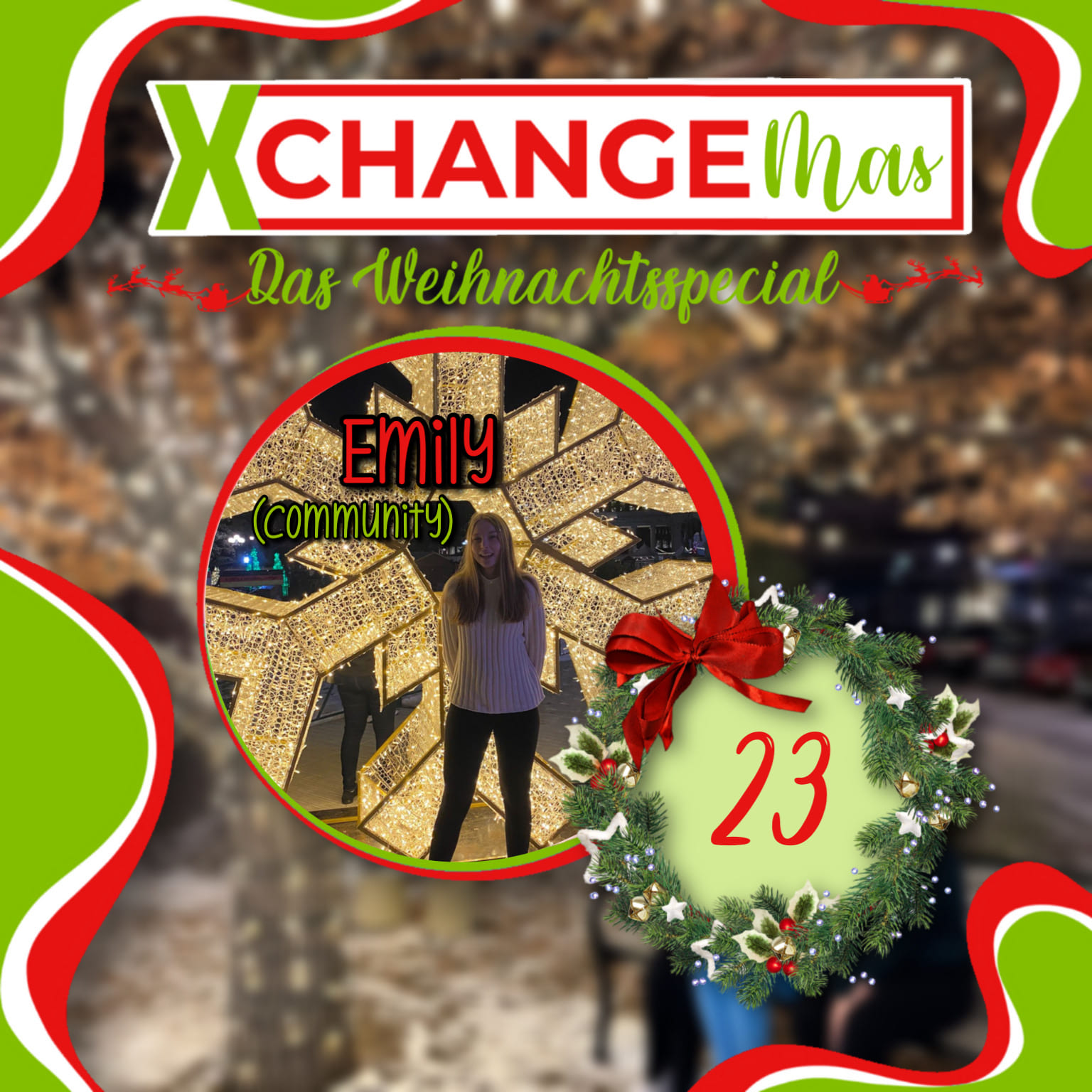 #105 Deutscher Weihnachtsmarkt in den USA 🥨 🎄 I X-CHANGEmas Tag 23 von Emily ✨ episode artwork