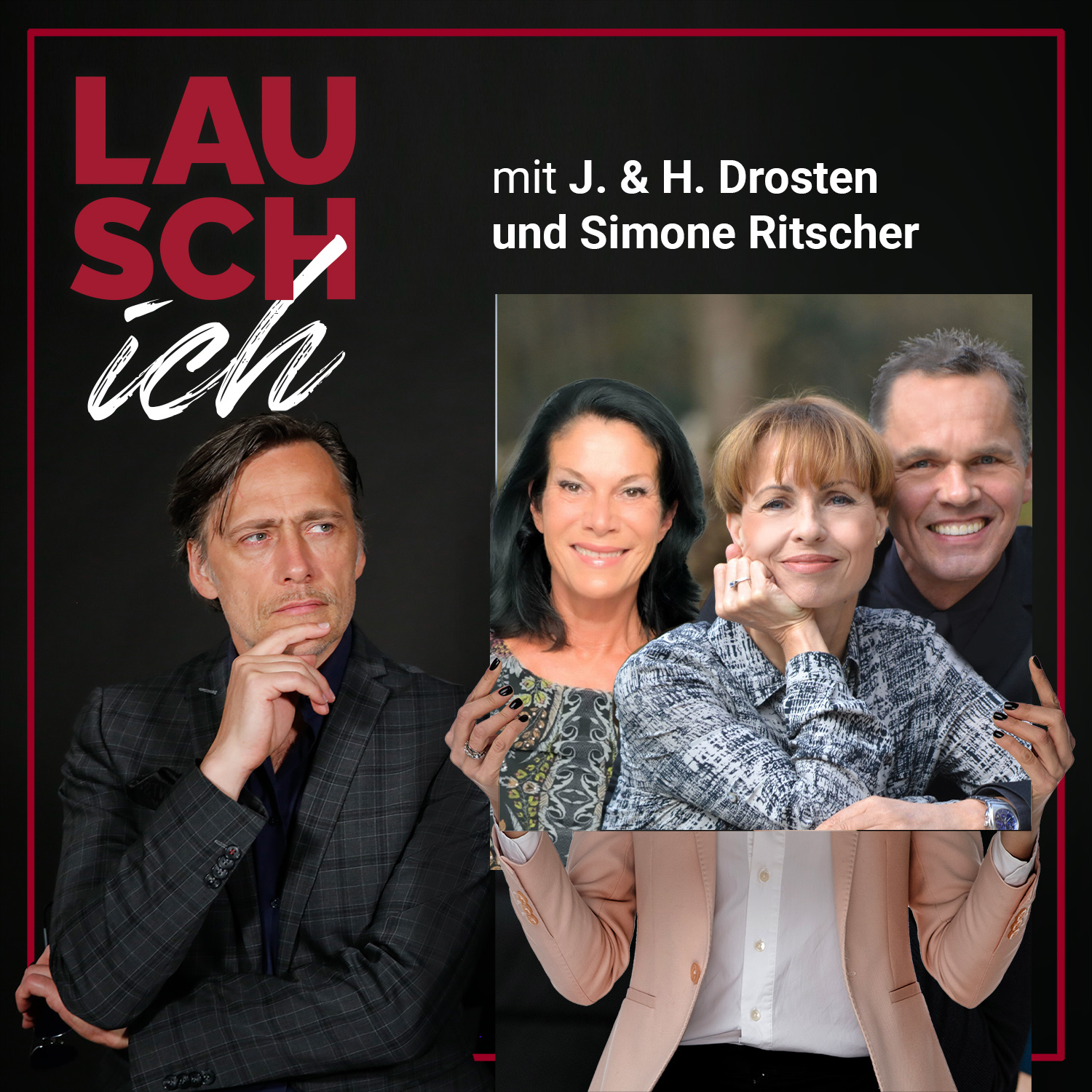 Episode 43: Julia und Horst Drosten, Simone Ritscher bei LAUSCHich - dem Hörbuch-Podcast - mit Günter Merlau episode artwork