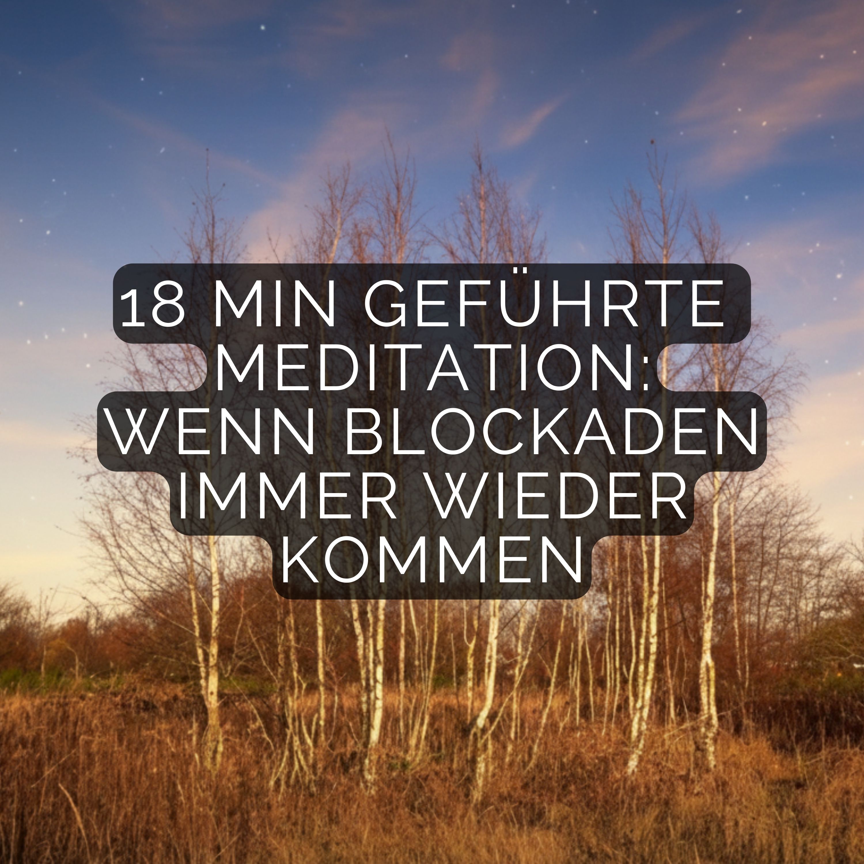 18-Min Meditation: Wenn Blockaden immer wiederkommen episode artwork