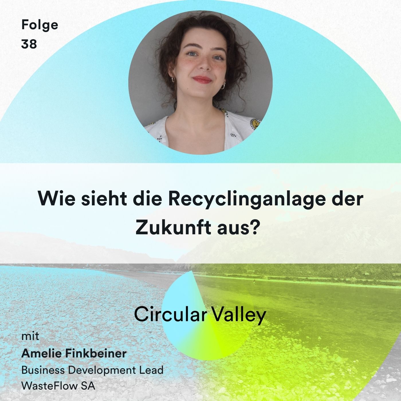 Wie sieht die Recyclinganlage der Zukunft aus? – Amelie Finkbeiner von WasteFlow zu KI im Recycling, Automatisierung, Gefahren von Batterien und digitale Zwillinge von Stoffströmen episode artwork