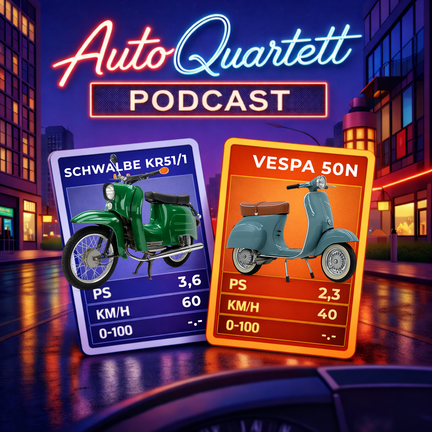 Simson Schwalbe vs Piaggio Vespa 50 N episode artwork