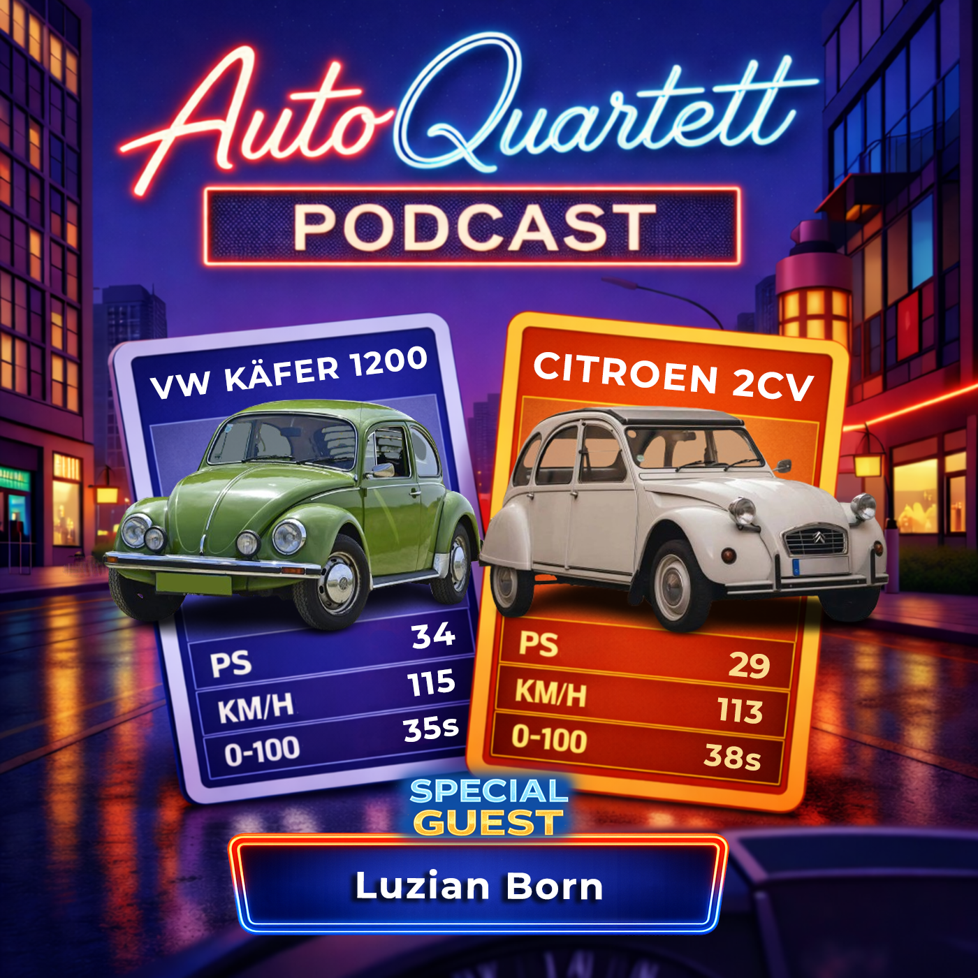VW Käfer vs Citroën 2CV mit Special Guest Luzian Born episode artwork