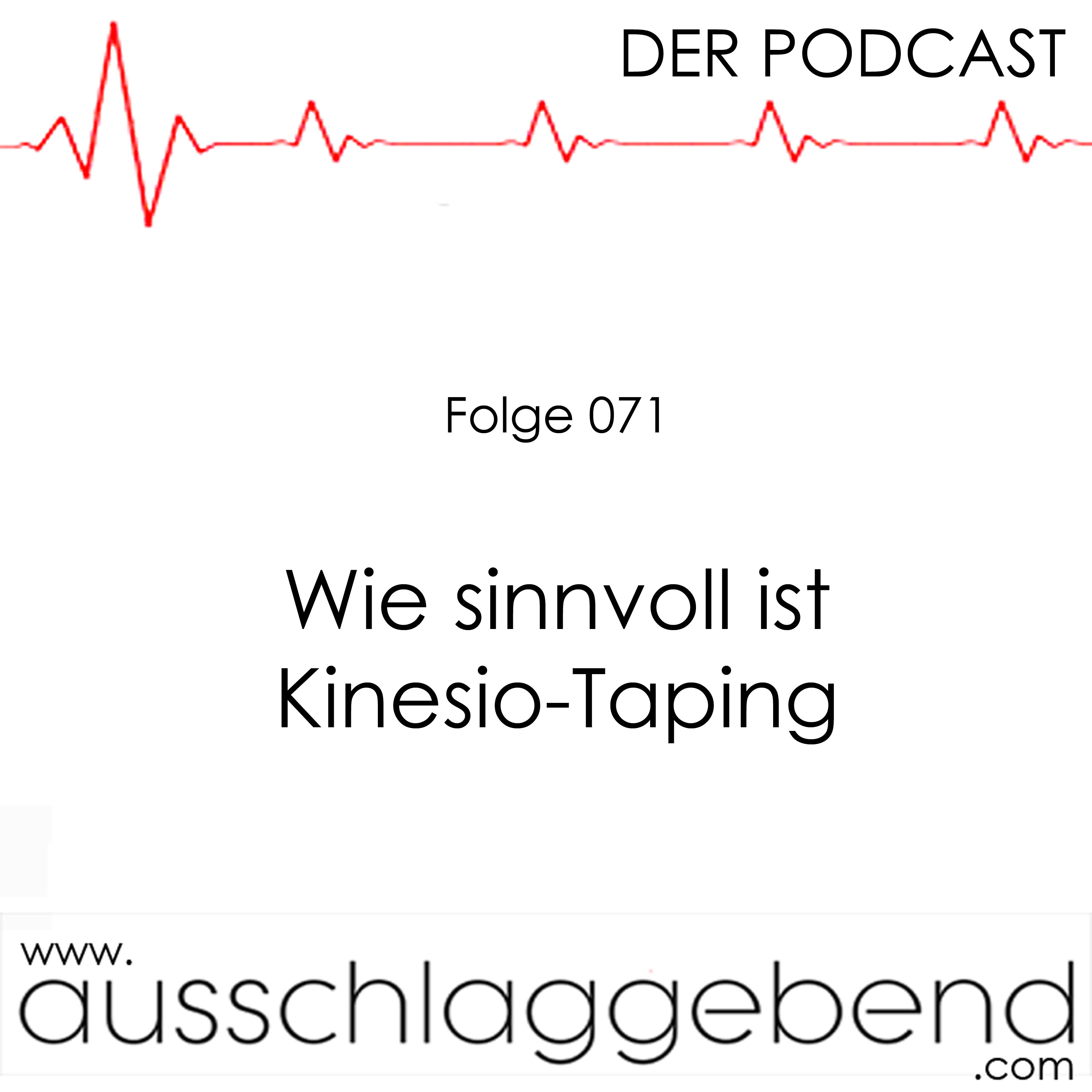 Folge 071 - Wie sinnvoll ist Kinesio-Taping? episode artwork