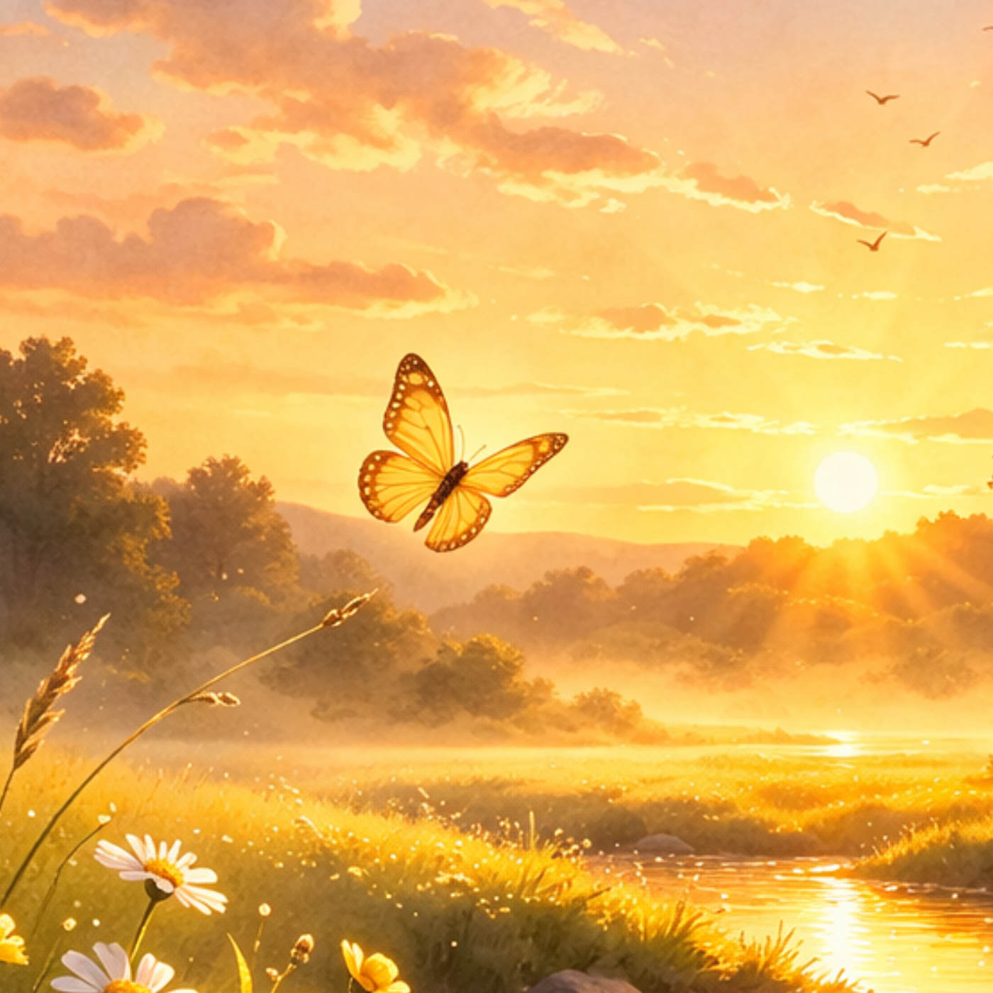 (ohne Musik) So, 15.03. Entspannt einschlafen - Der Flug des Schmetterlings