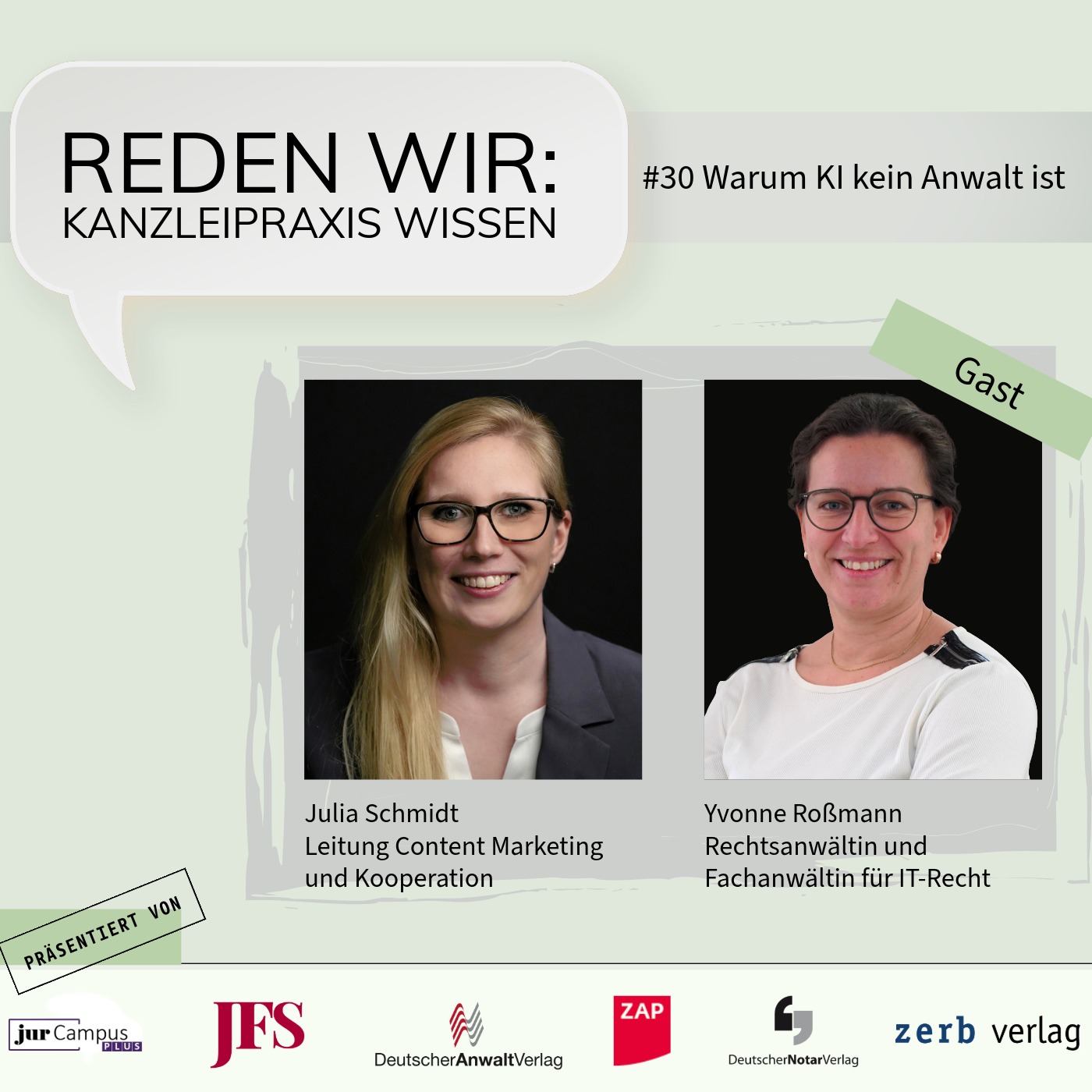 #30 Warum KI kein Anwalt ist - mit Yvonne Roßmann episode artwork