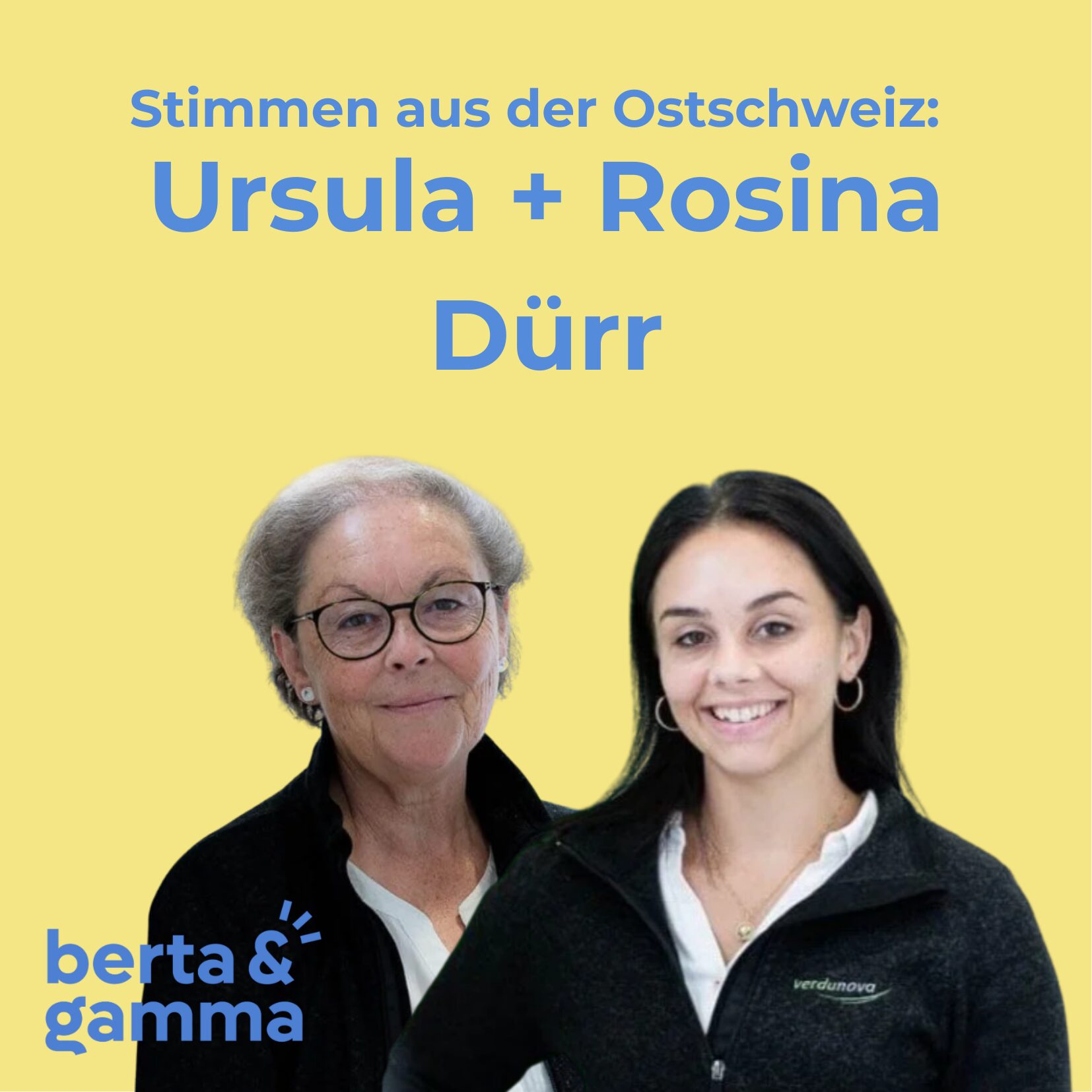 Folge 44: Ursula über Rosina Dürr: «Wenn etwas herausfordernd ist, steckt sie nicht den Kopf in den Sand! Dieses Vertrauen hatte ich!» episode artwork