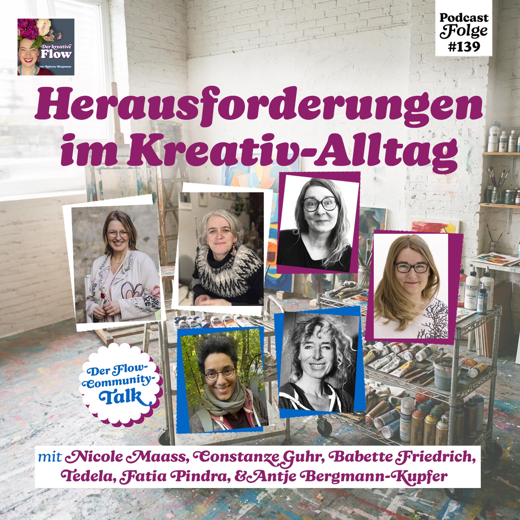 139. Herausforderungen im Kreativ-Alltag – Der Flow-Community-Talk episode artwork