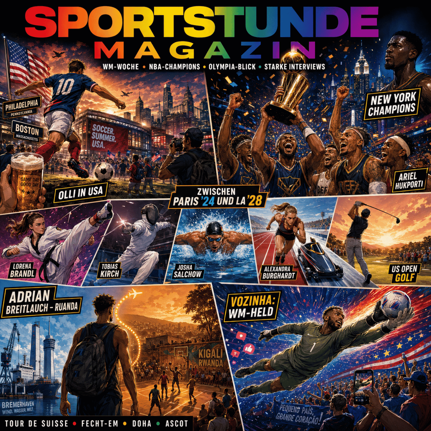 WM-Woche, Knicks-Titel, Paris–LA-Perspektiven und große Sportgeschichten episode artwork