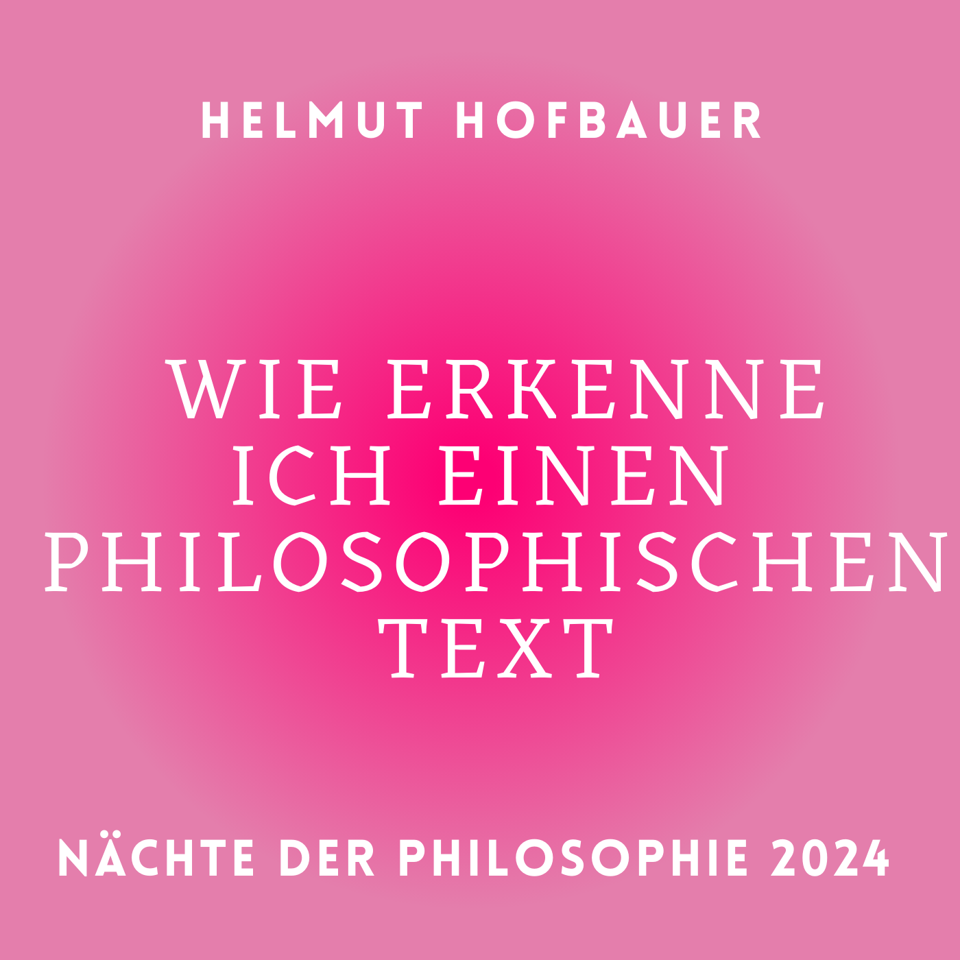Helmut Hofbauer: Wie erkenne ich einen philosophischen Text? episode artwork
