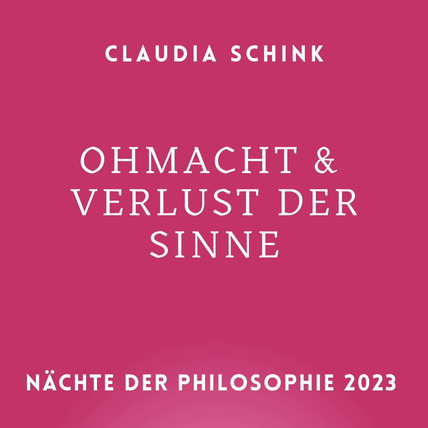 Claudia Schink. Ohnmacht und Verlust der Sinne episode artwork