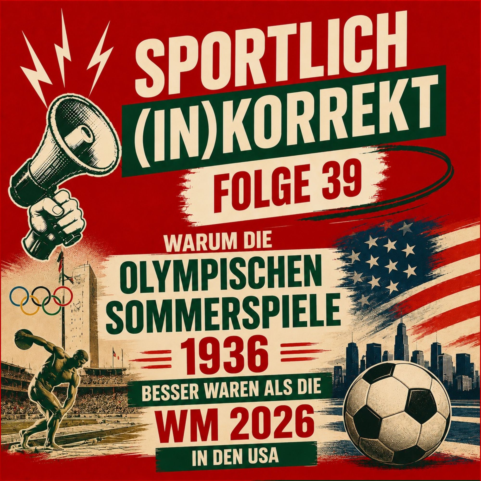 Folge 39 - Warum die Olympischen Spiele 1936 besser waren als die WM 2026 in den USA episode artwork