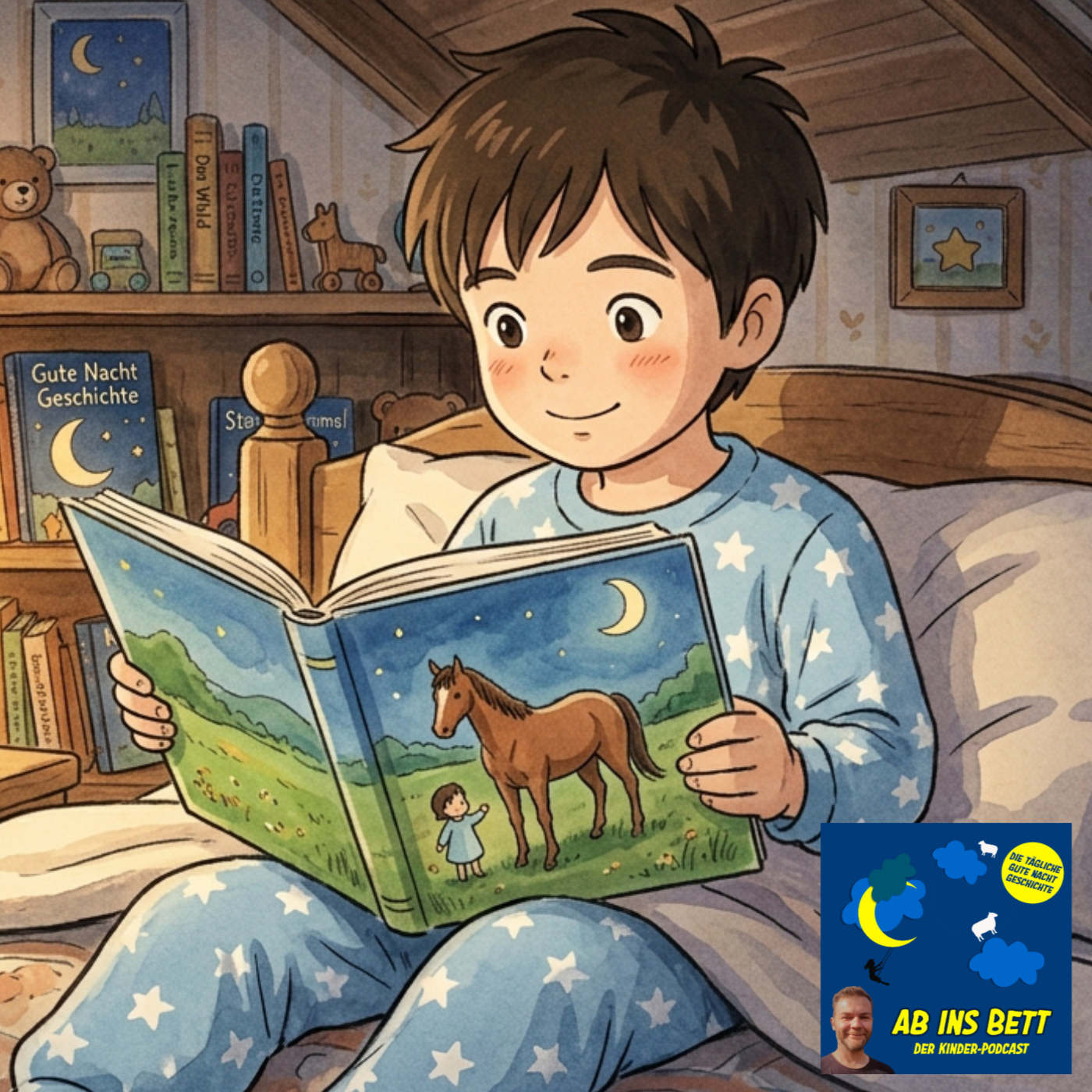 #2202 Georg und das Pferd auf dem Flur