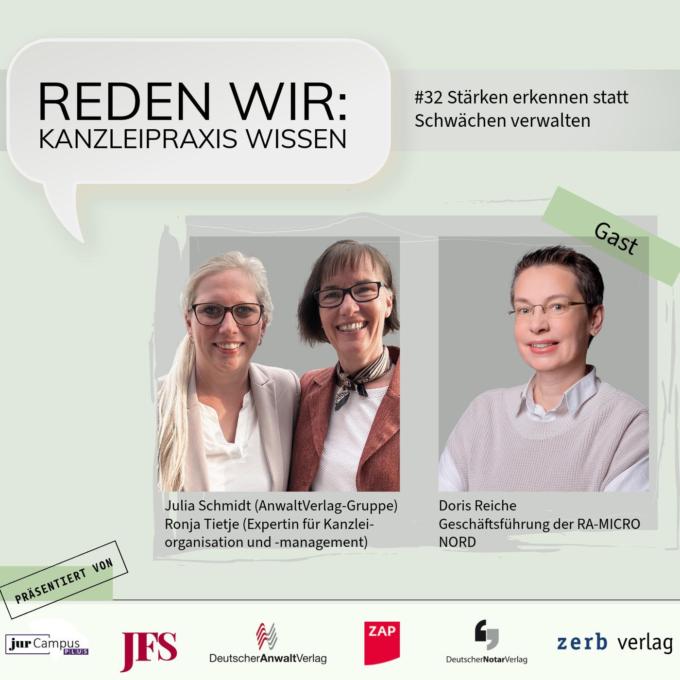 #32 Stärken erkennen statt Schwächen verwalten - mit Doris Reiche episode artwork