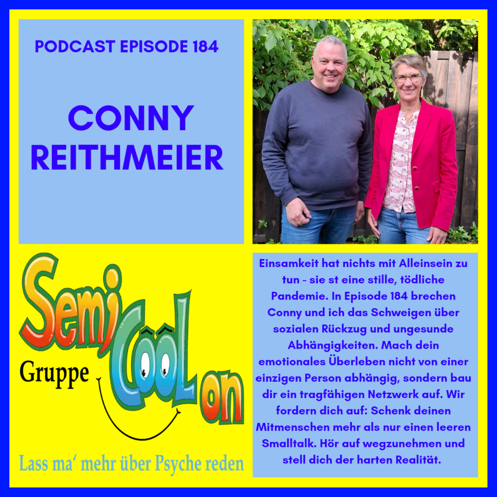 Conny Reithmeier - Einsamkeit im ländlichen Raum episode artwork