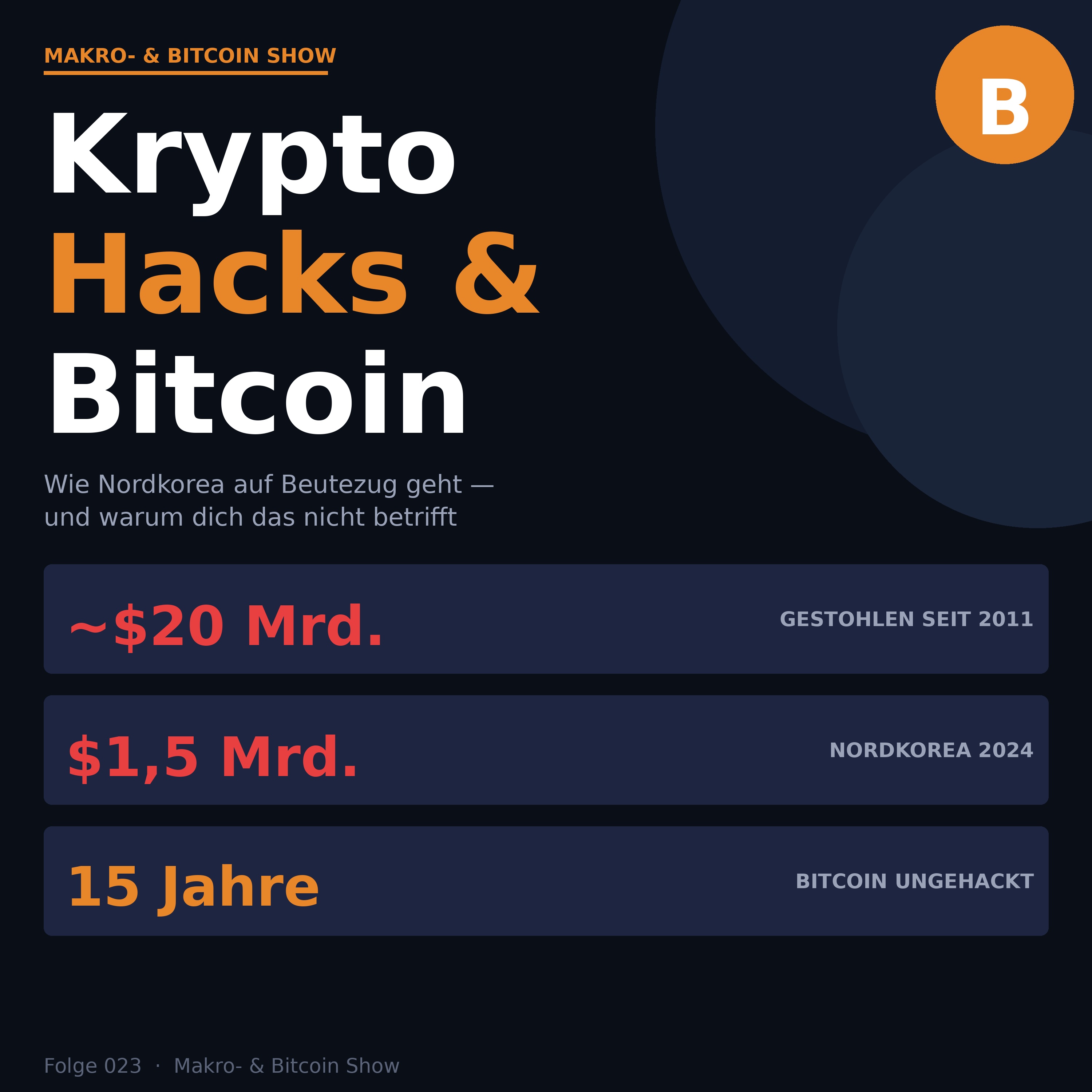 Nordkorea stiehlt Milliarden in Krypto – und warum dein Bitcoin sicher ist episode artwork