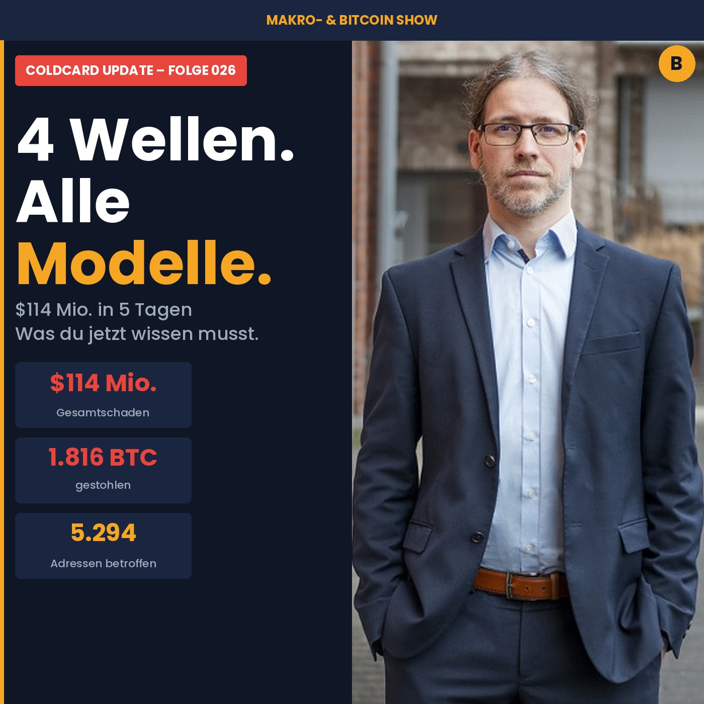 ColdCard-Hack eskaliert: $114 Mio., alle Modelle – und wie du dich wirklich schützt episode artwork