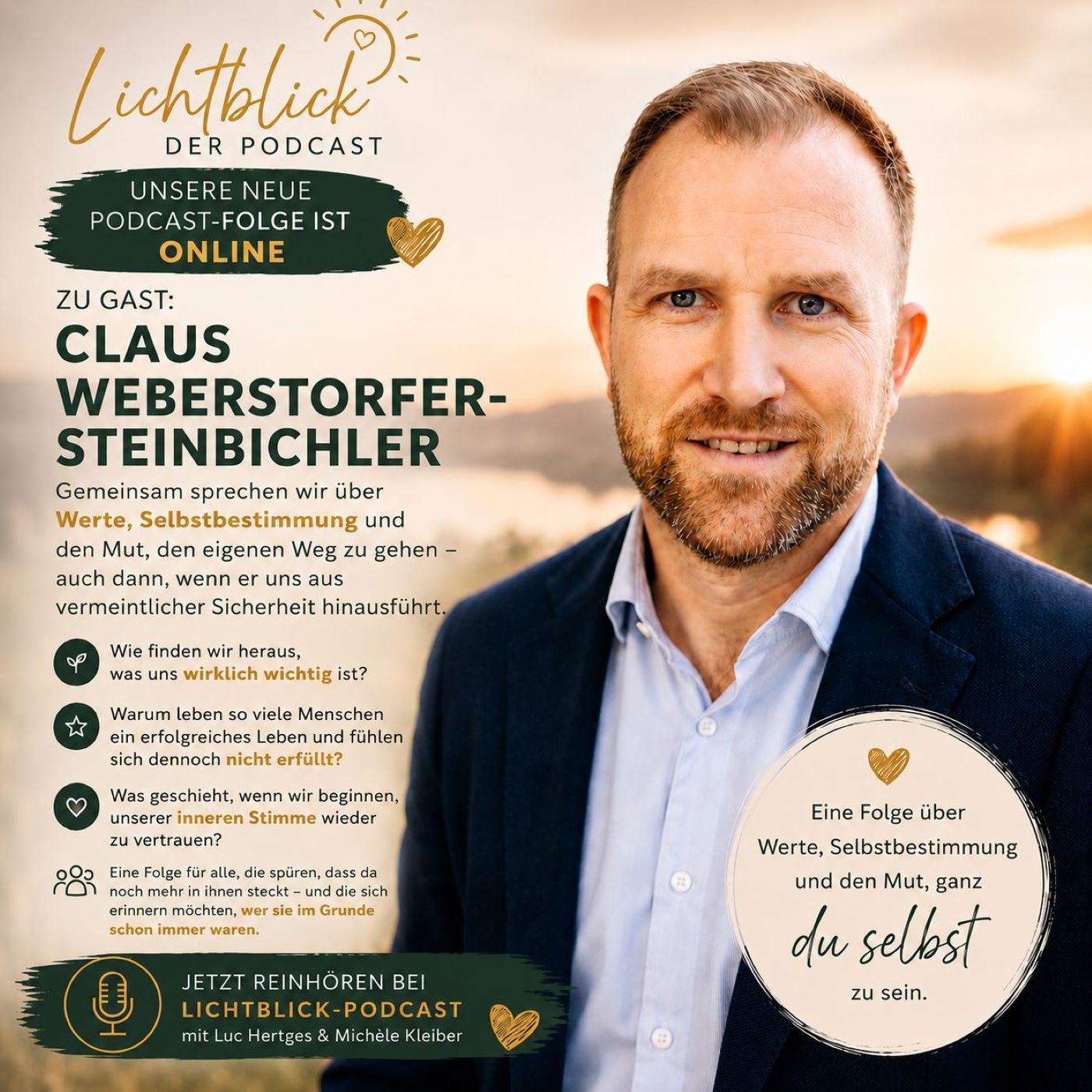 Der Mut, du selbst zu sein – im Gespräch mit Claus Weberstorfer 💛