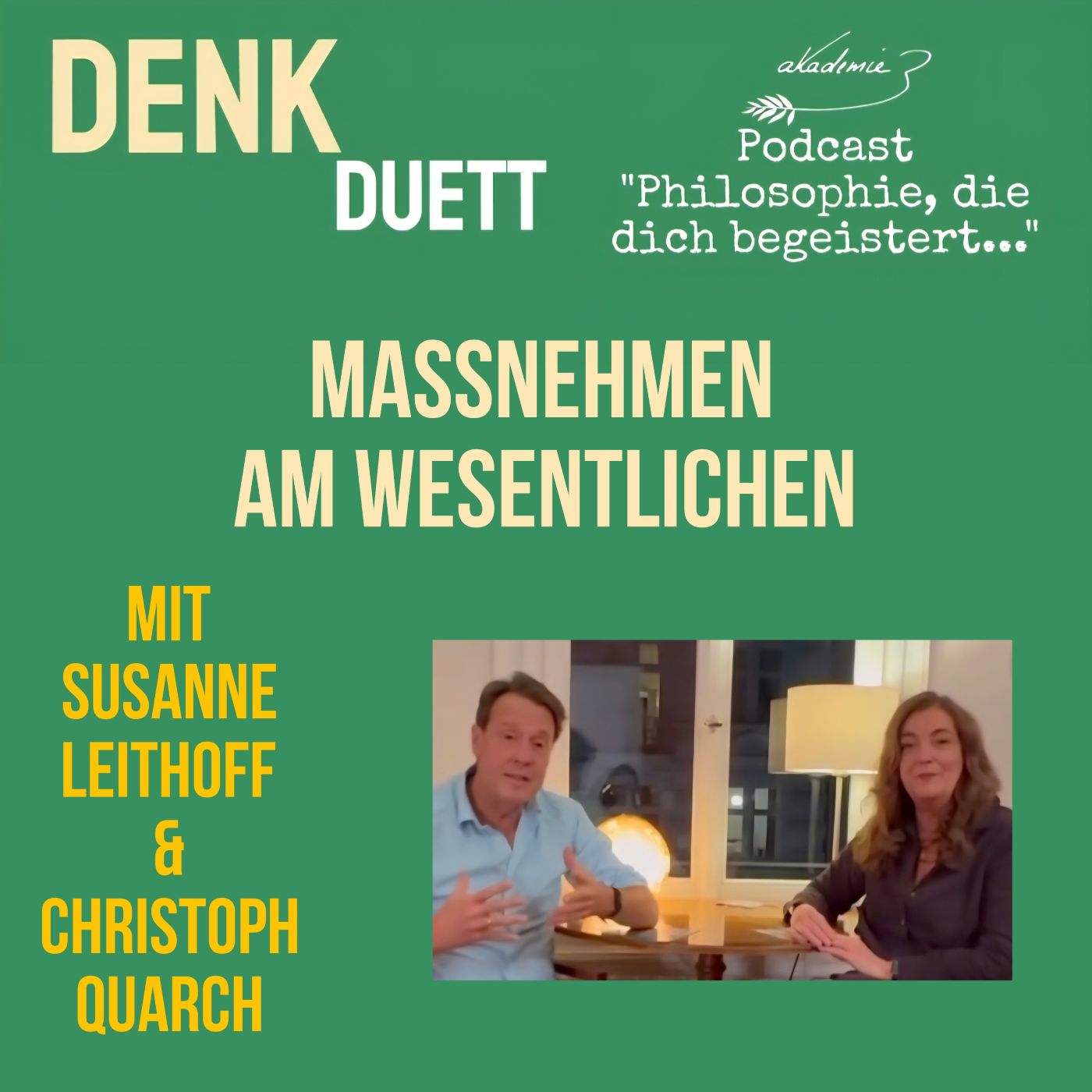 DenkDuett #9 | Maßnehmen am Wesentlichen | mit Susanne Leithoff DenkDuett #9 | Maßnehmen am Wesentlichen | mit Susanne Leithoff