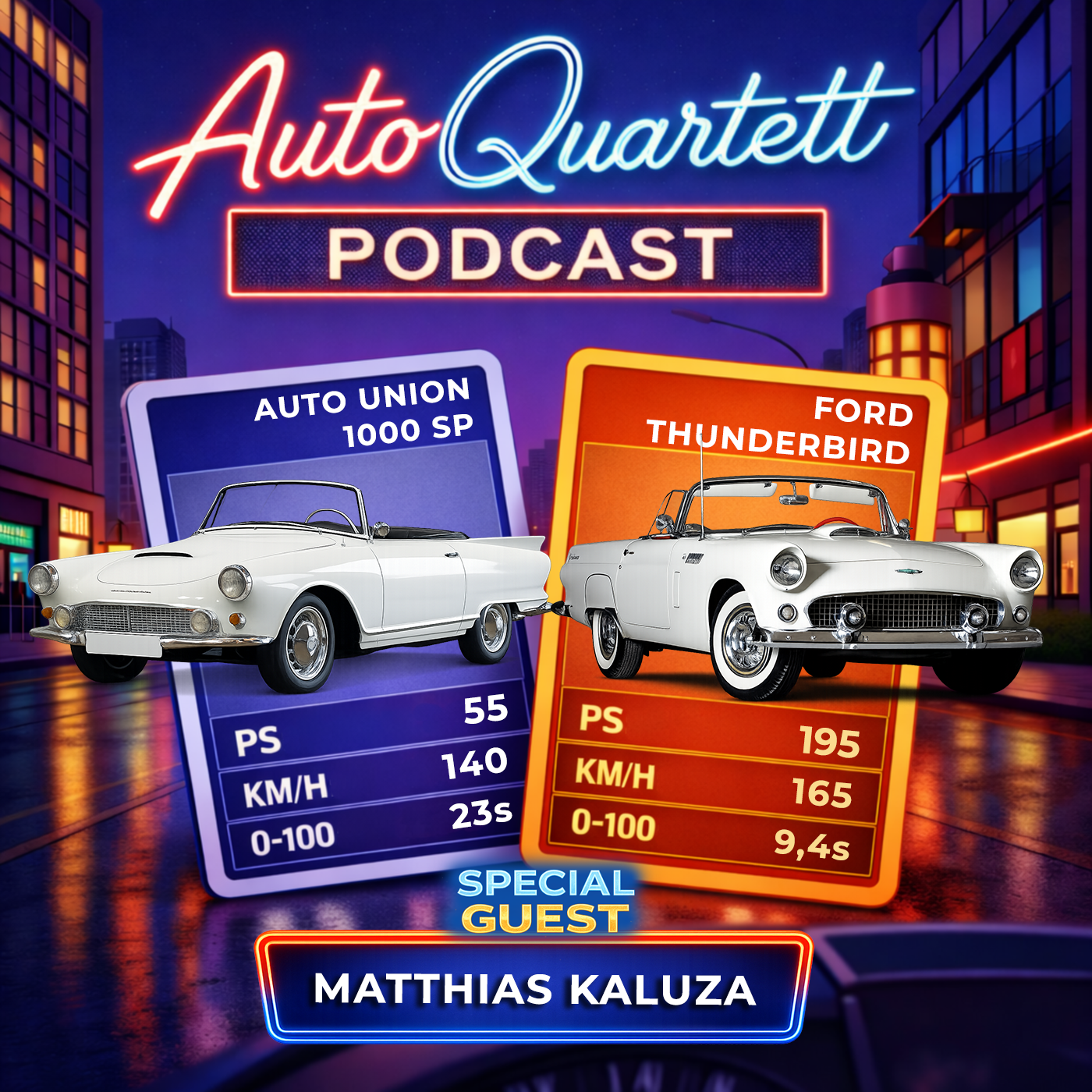 Auto Union 1000 SP vs Ford Thunderbird mit Special Guest Matthias Kaluza episode artwork