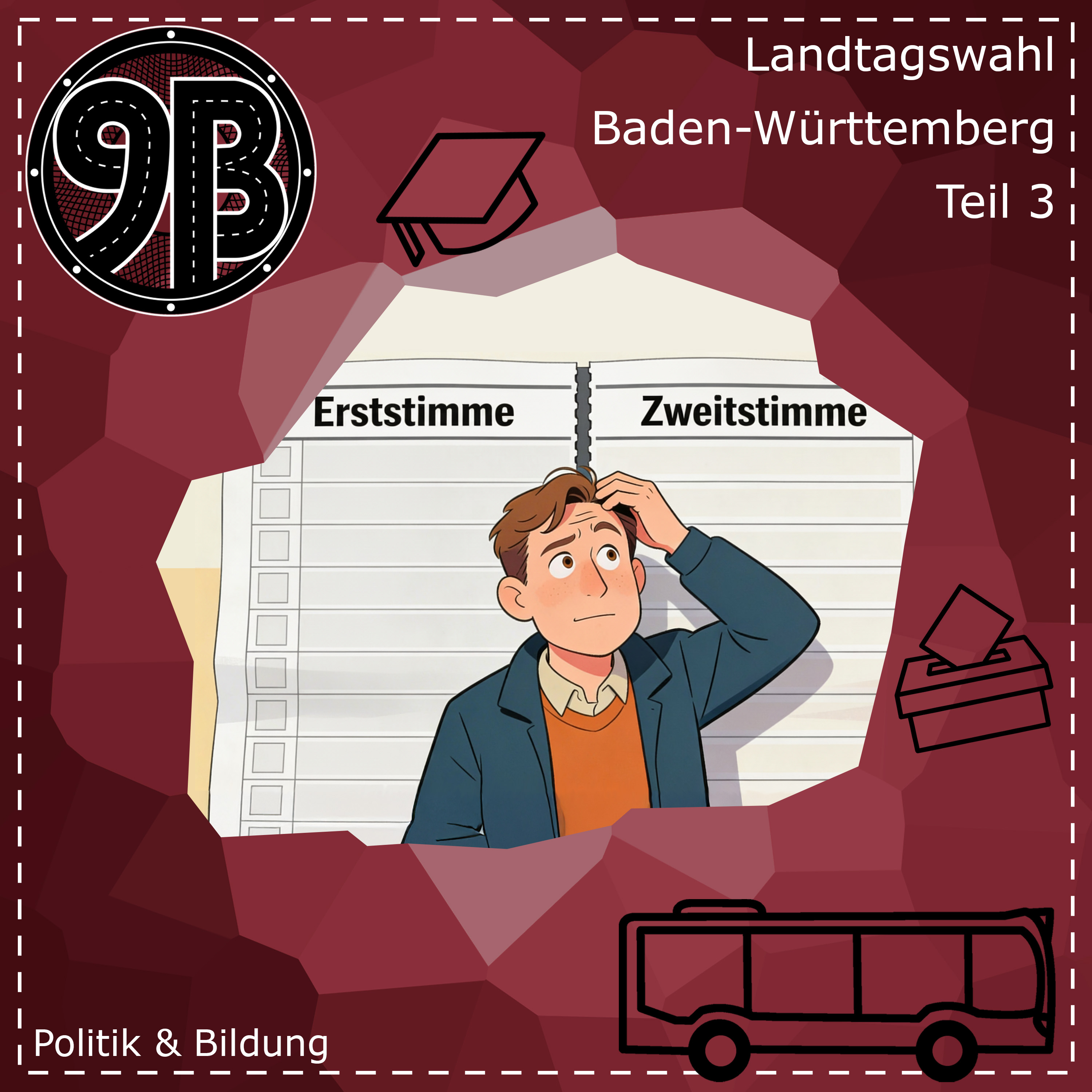 #123 Landtagswahl BaWü 2026: Politische Positionen der Direktkandidierenden (Wahlkreis Konstanz) - Teil 3 | Podcast episode artwork