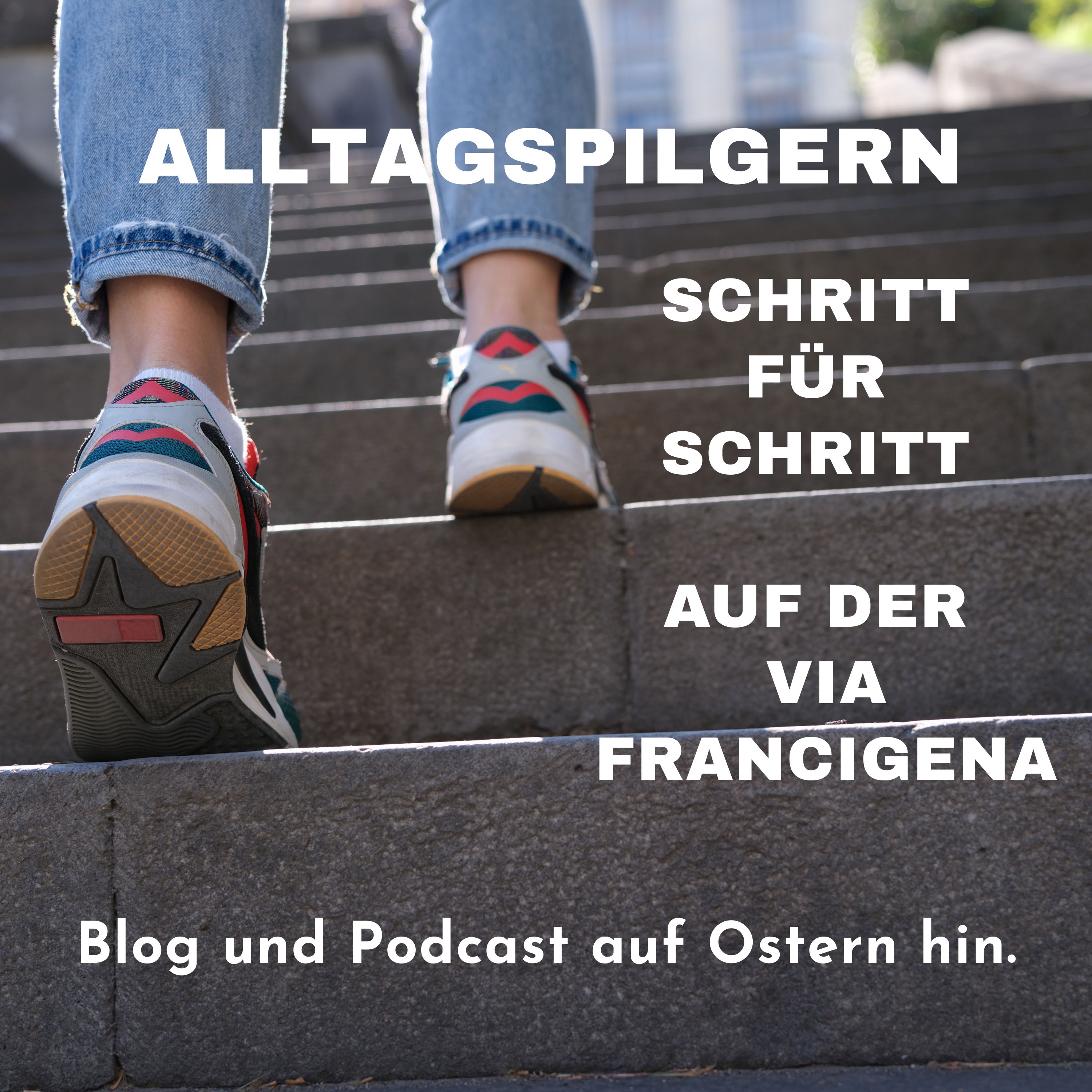 Alltagspilgern. Schritt für Schritt auf der Via Francigena. Blog und Podcast auf Ostern hin.