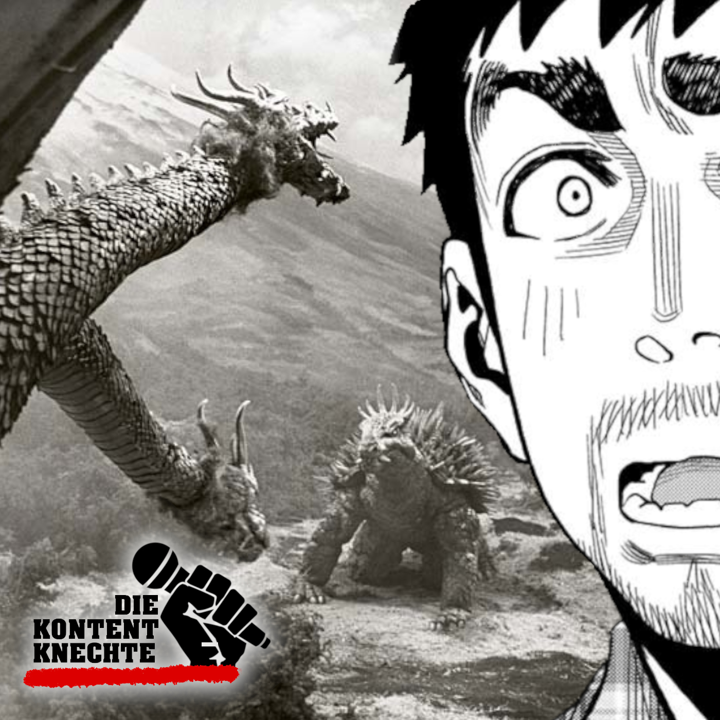 2 x Godzilla, Sniper Elite die fünfte und Camping im Manga episode artwork
