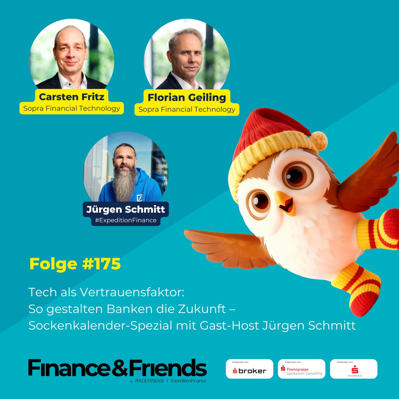 #175 - Tech als Vertrauensfaktor: So gestalten Banken die Zukunft – Sockenkalender-Spezial mit Gast-Host Jürgen Schmitt episode artwork
