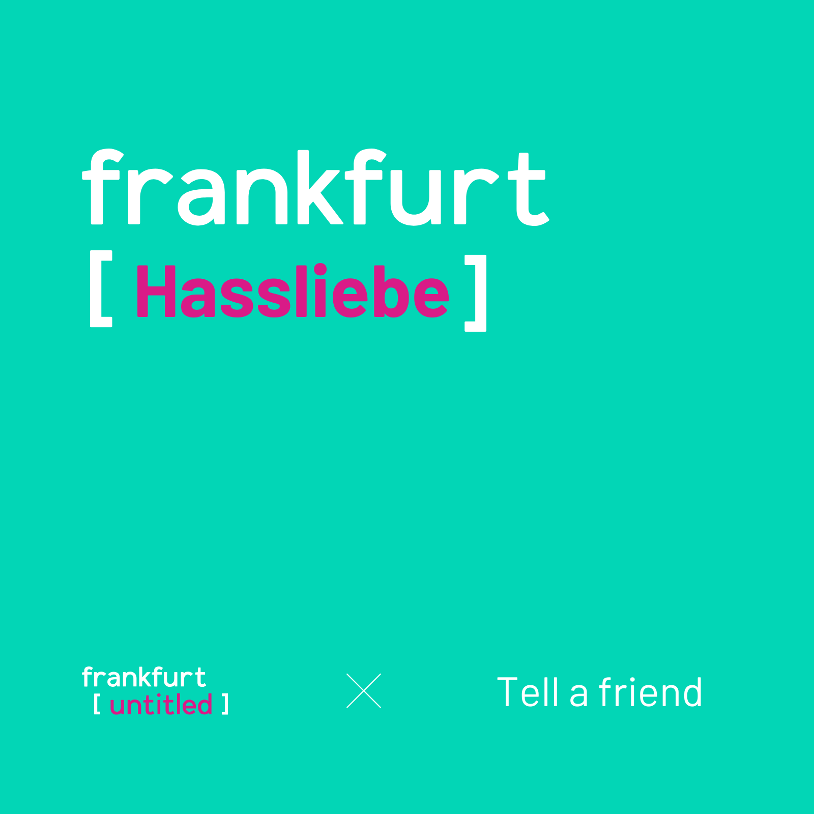 Tell a Friend to Tell a Friend - mit Ruben: Hassliebe (#63) episode artwork
