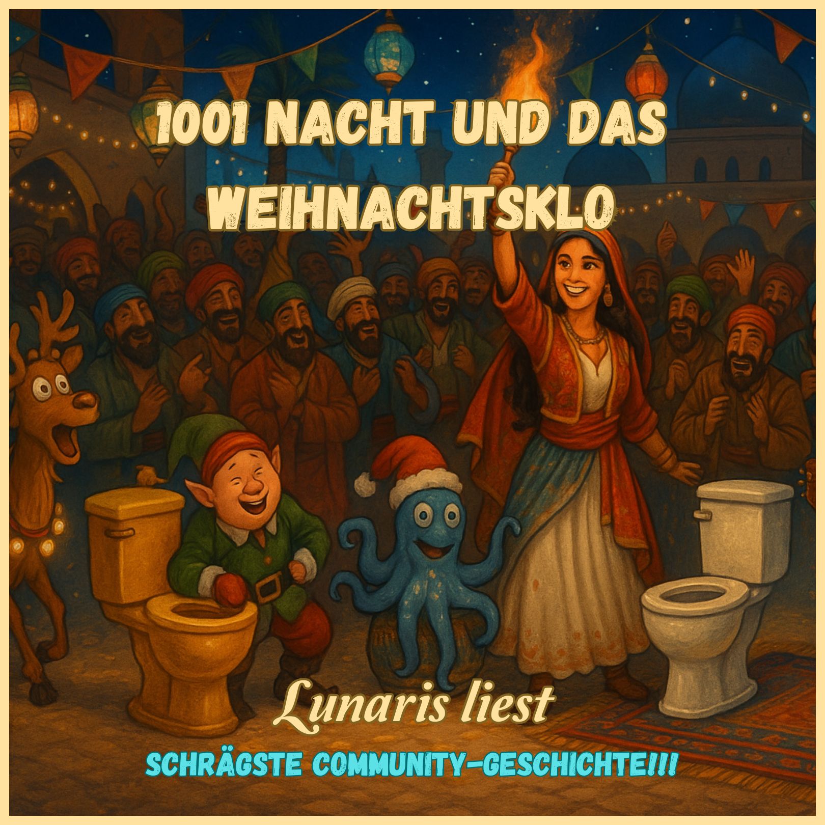 1001 Nacht und ein Weihnachtsklo – Eine Community-Geschichte wie ein Fiebertraum😂 - Weihnachtsspecial | Lunaris liest episode artwork
