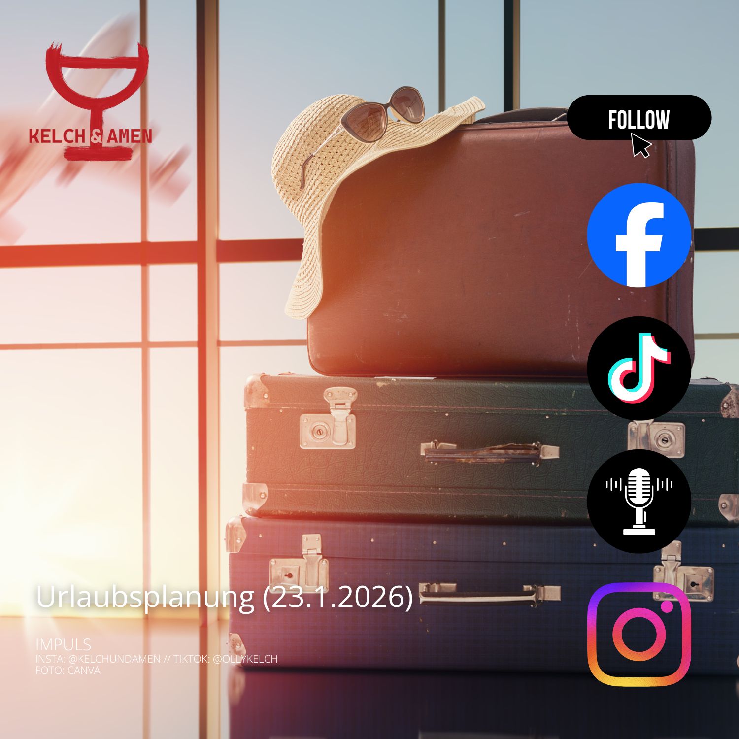 Kelch und Amen - Urlaubsplanung (23.1.2026) Kelch und Amen - Urlaubsplanung (23.1.2026)
