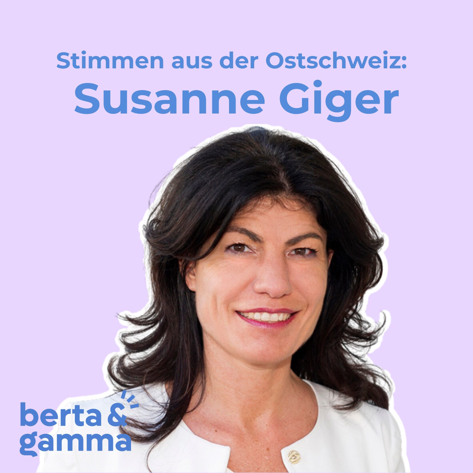Folge 39: Susanne Giger: «Was immer man macht im Leben, unabhängig bleiben ist wichtig!»