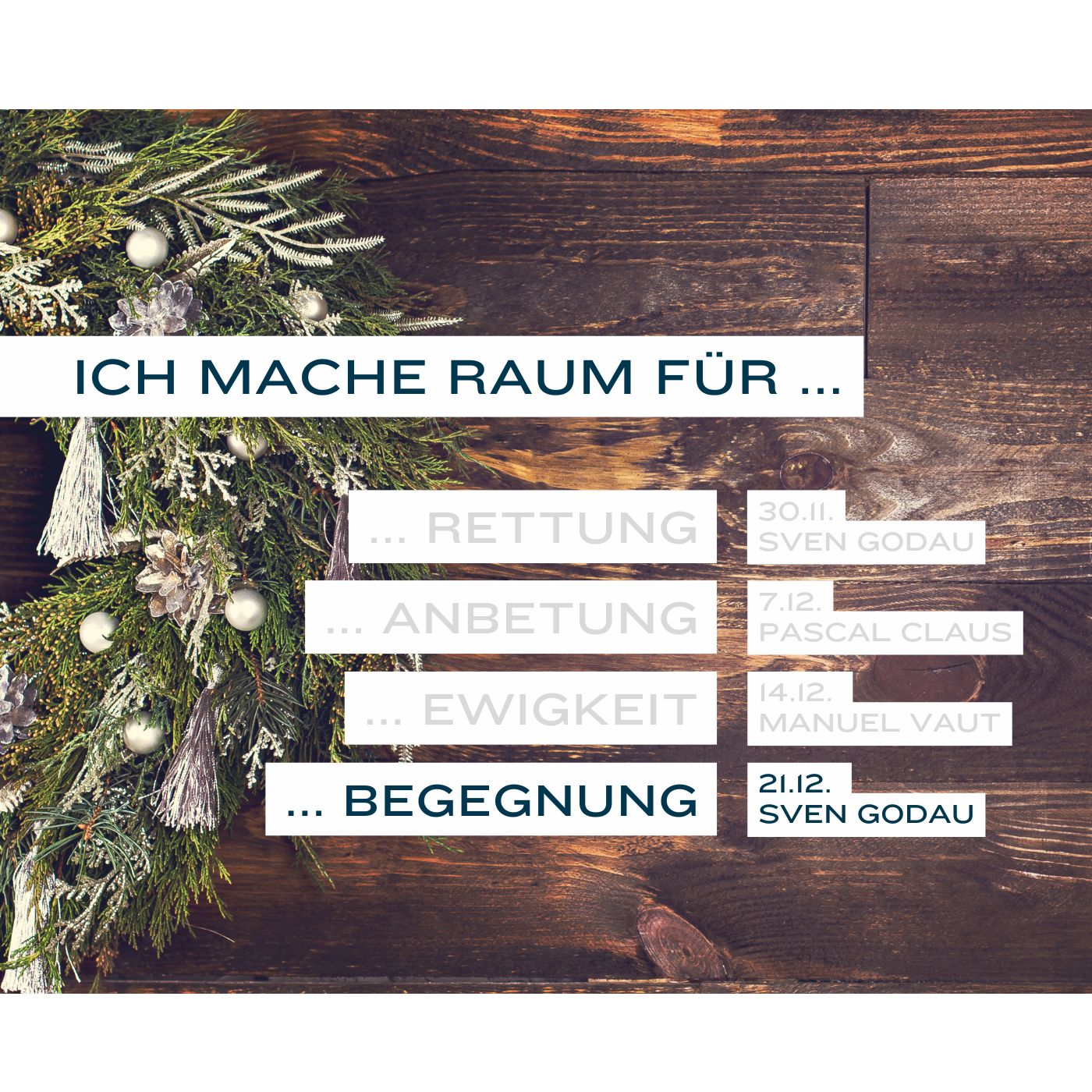 Ich mache Raum für Begegnung (Advent 2025) episode artwork