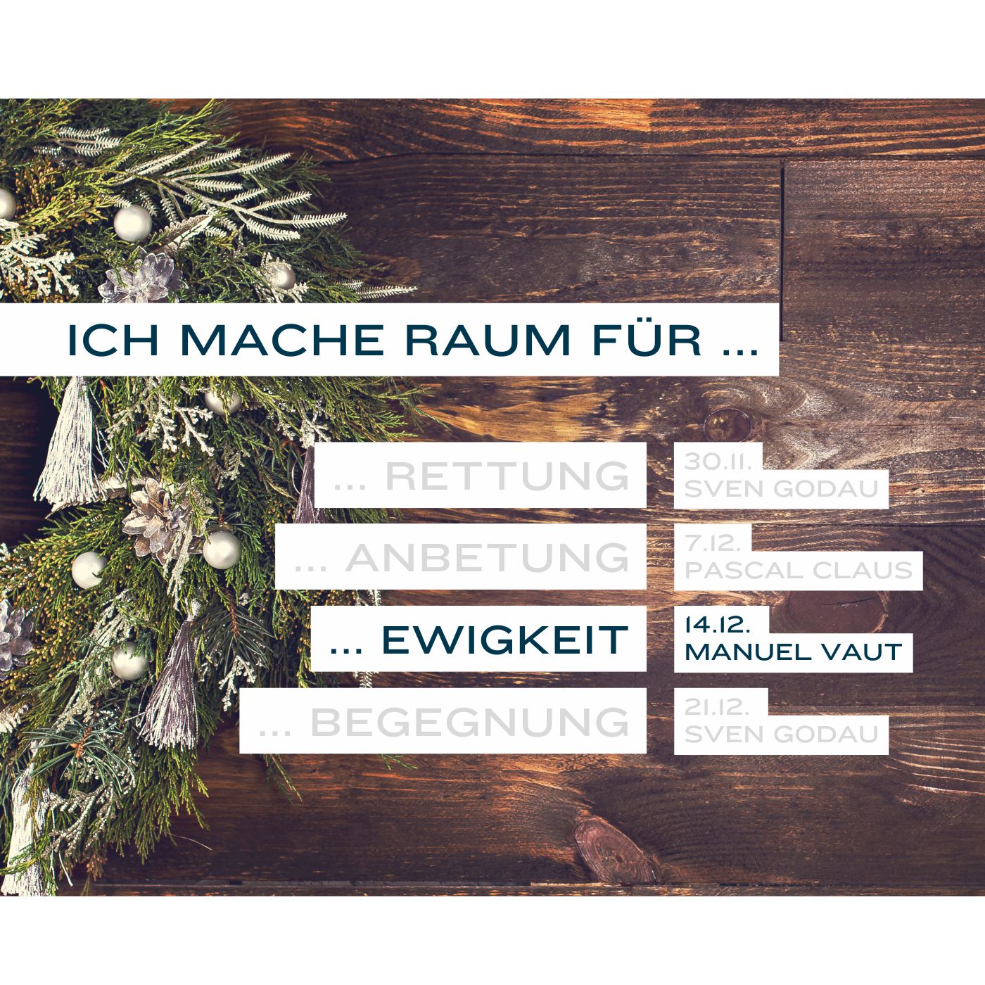 Ich mache Raum für Ewigkeit (Advent 2025) episode artwork