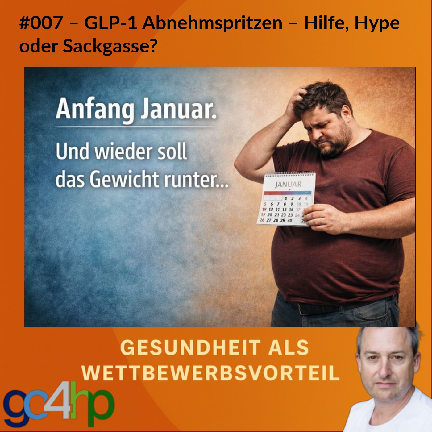 #007  Vorsätze für 2026 – Abnehmen mit GLP-1 Abnehmspritzen – Hilfe, Hype oder Sackgasse? episode artwork