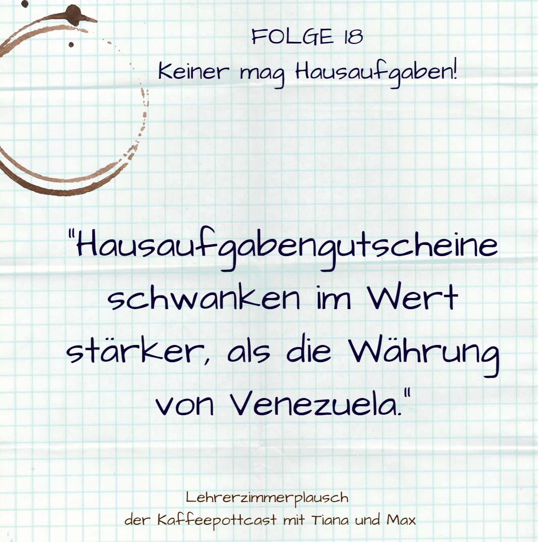 #18 Keiner mag Hausaufgaben! episode artwork