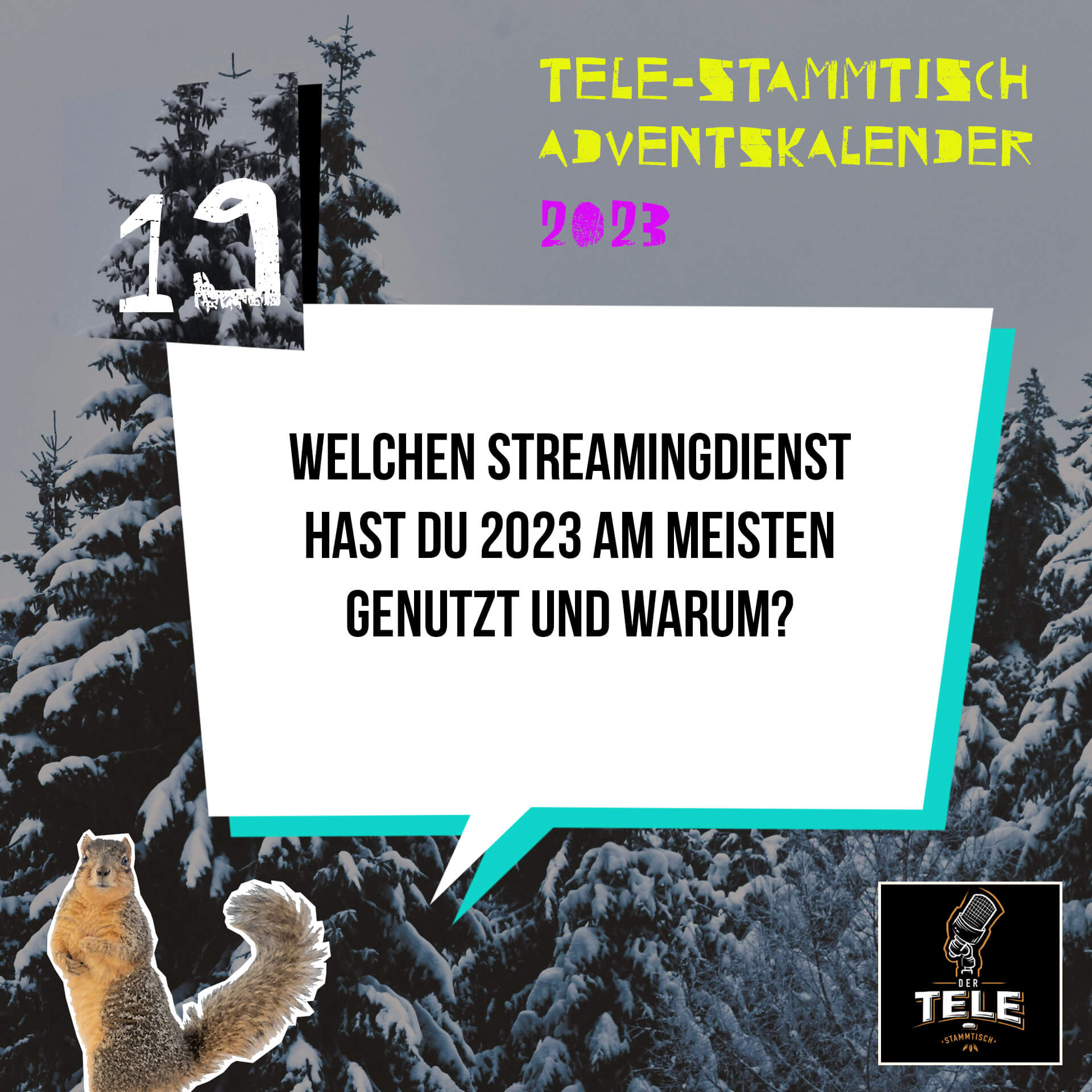 Türchen 19 - Welchen Streamingdienst hast du 2023 am meisten genutzt und warum? episode artwork