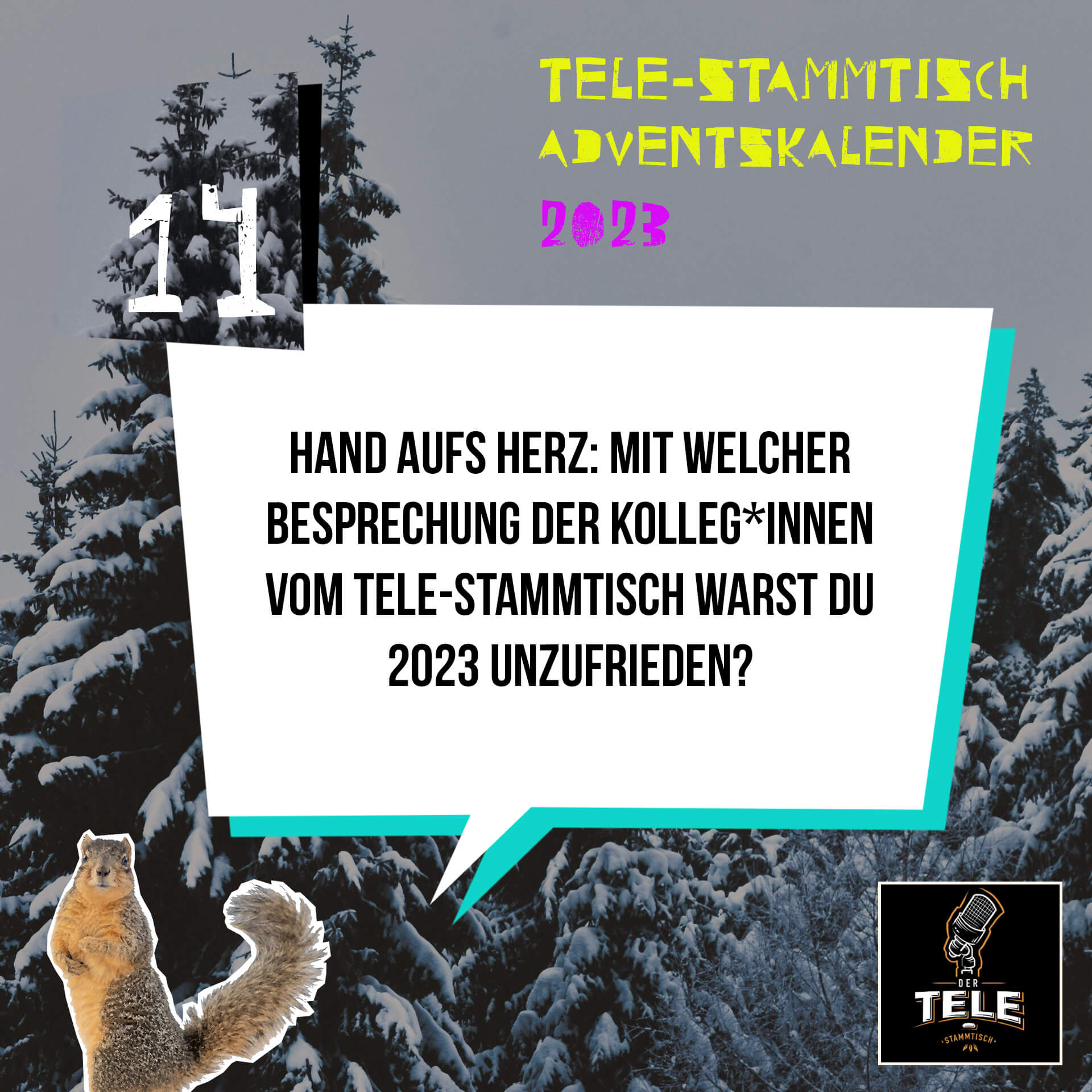 Türchen 14 - Hand aufs Herz: Mit welcher Besprechung der Kollegen vom Tele-Stammtisch warst du 2023 unzufrieden? episode artwork