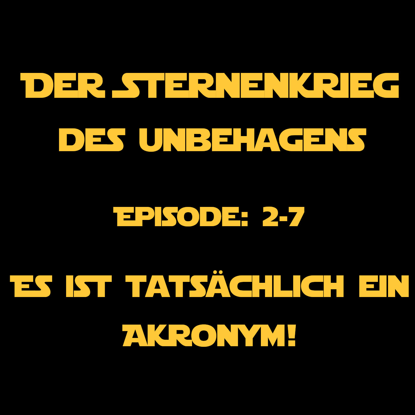 SkdU 2-7: Es ist tatsächlich ein Akronym! SkdU 2-7: Es ist tatsächlich ein Akronym!