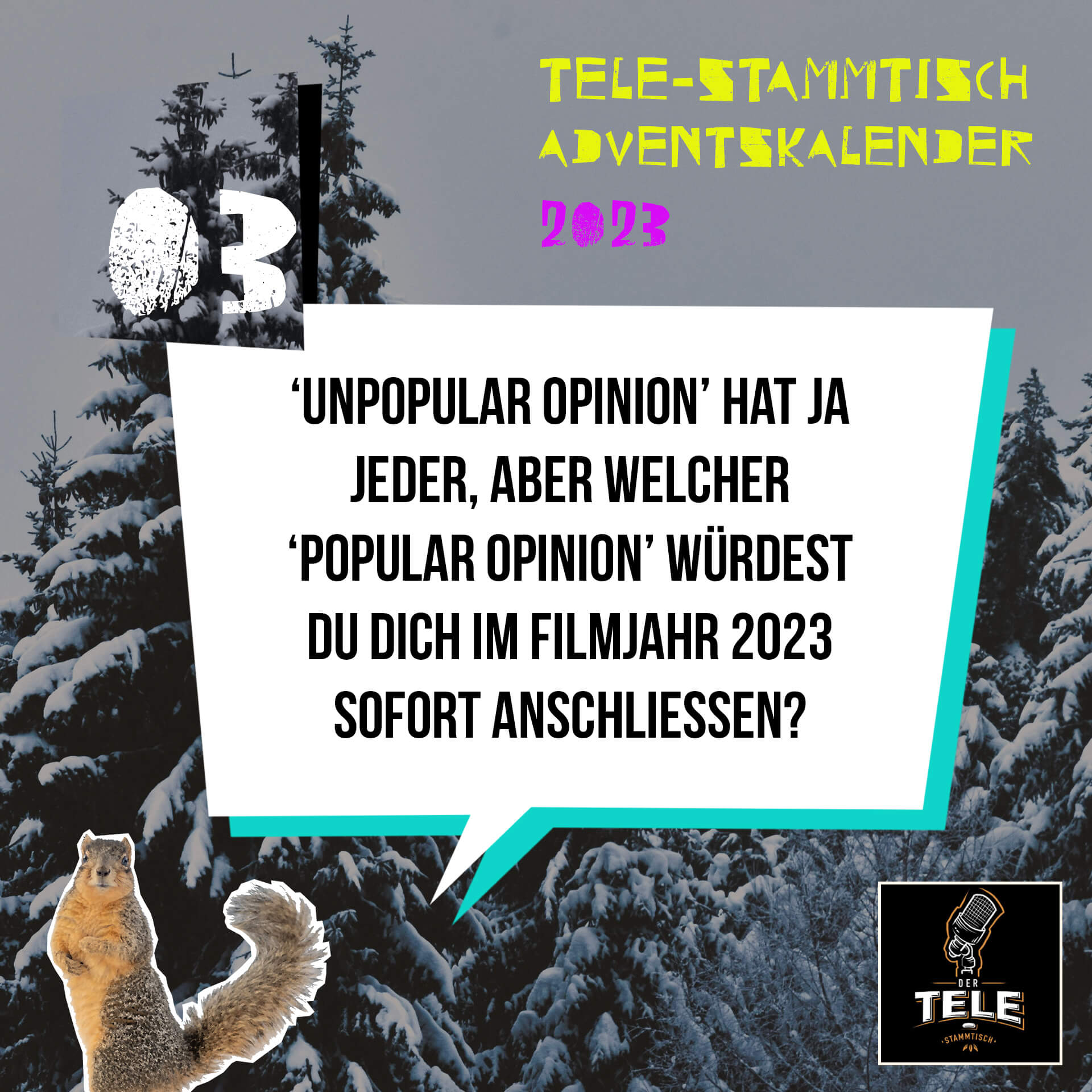 Türchen 3 - Unpopular Opinion hat ja jeder, aber welcher Popular Opinion würdest du dich im Filmjahr 2023 sofort anschließen? episode artwork