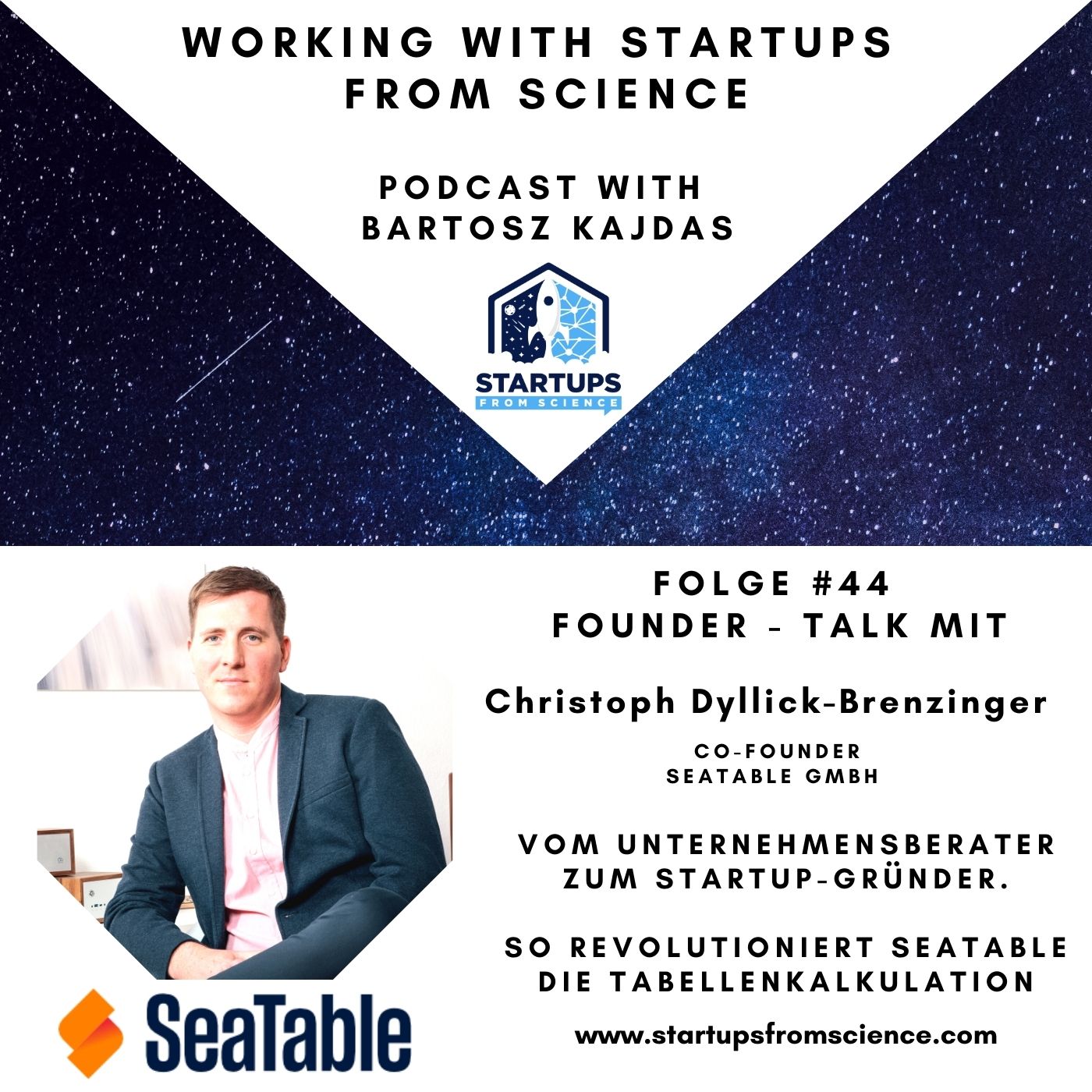 #44 | FOUNDER-Talk: Vom Unternehmensberater zum Startup-Gründer. -So revolutioniert SeaTable die Tabellenkalkulation