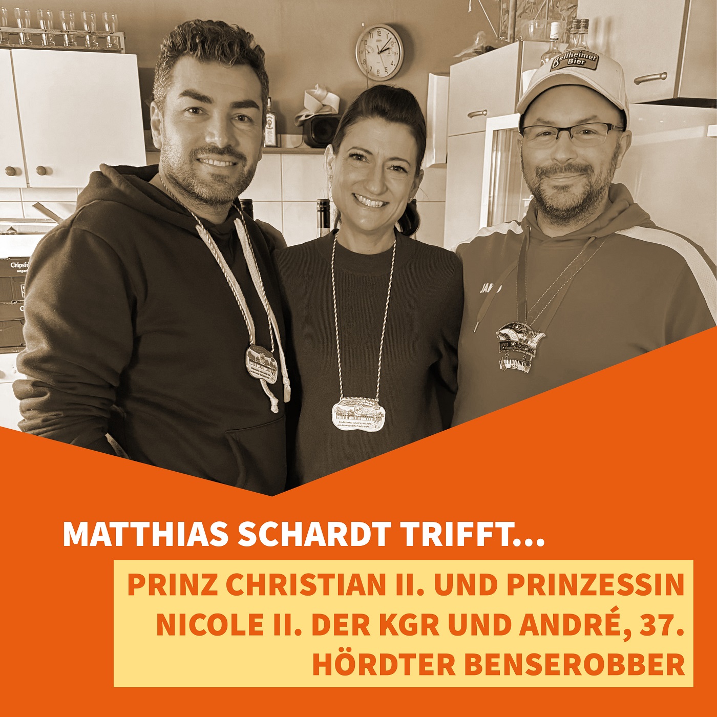 Matthias Schardt trifft Prinz Christian II., Prinzessin Nicole II. und André, 37. Hördter Benserobber episode artwork