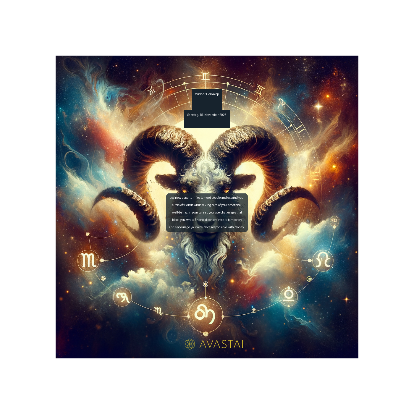 Widder Horoskop für den Samstag, 15. November 2025: episode artwork