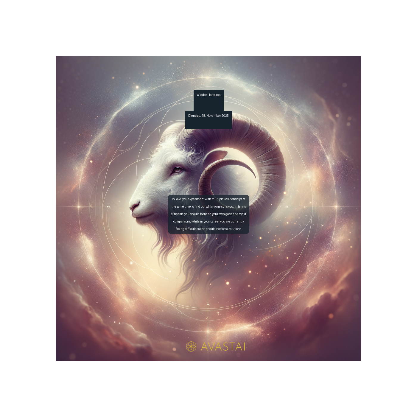 Widder Horoskop für den Dienstag, 18. November 2025: episode artwork