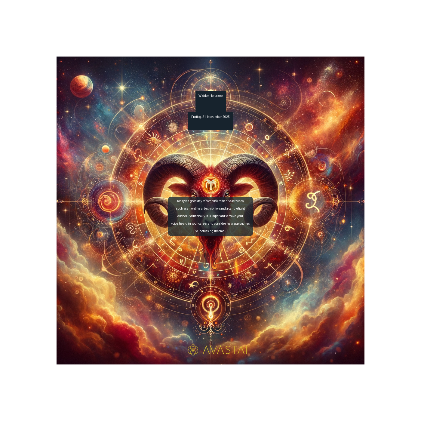 Widder Horoskop für den Freitag, 21. November 2025: episode artwork