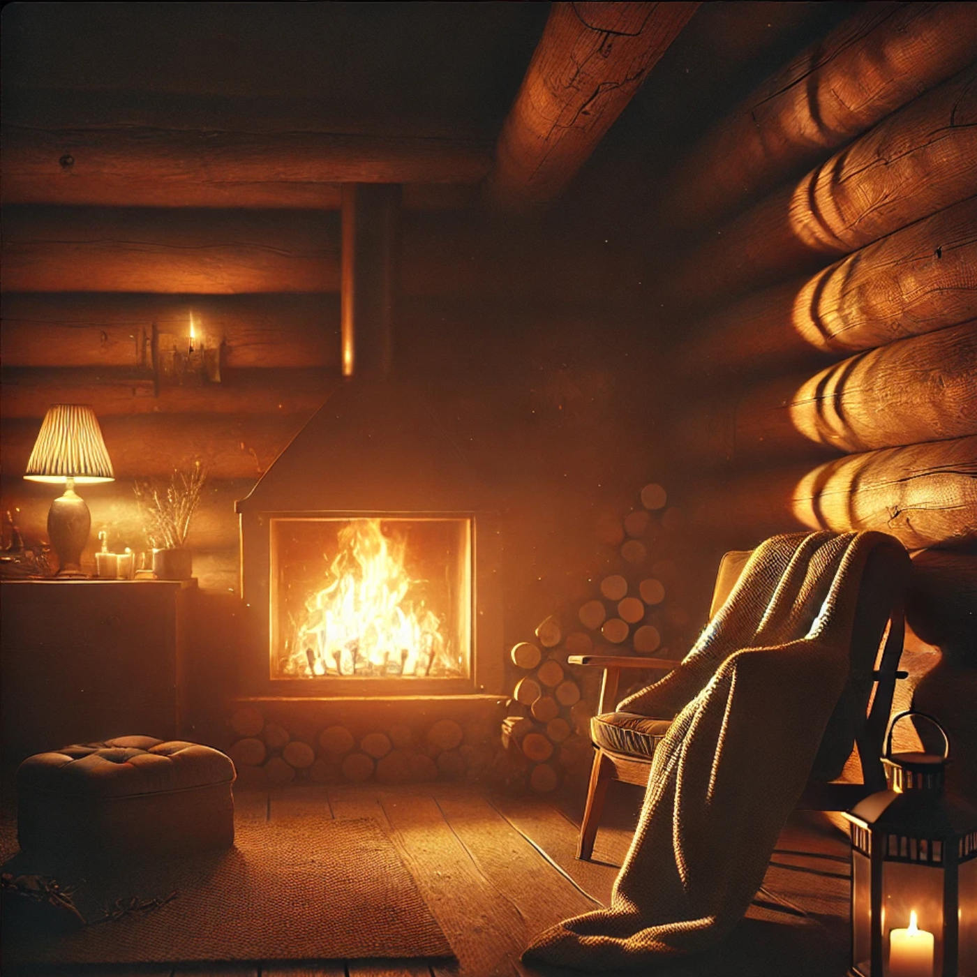 (ohne Musik) Mo, 12.01. Entspannt einschlafen - Geborgen am Kamin