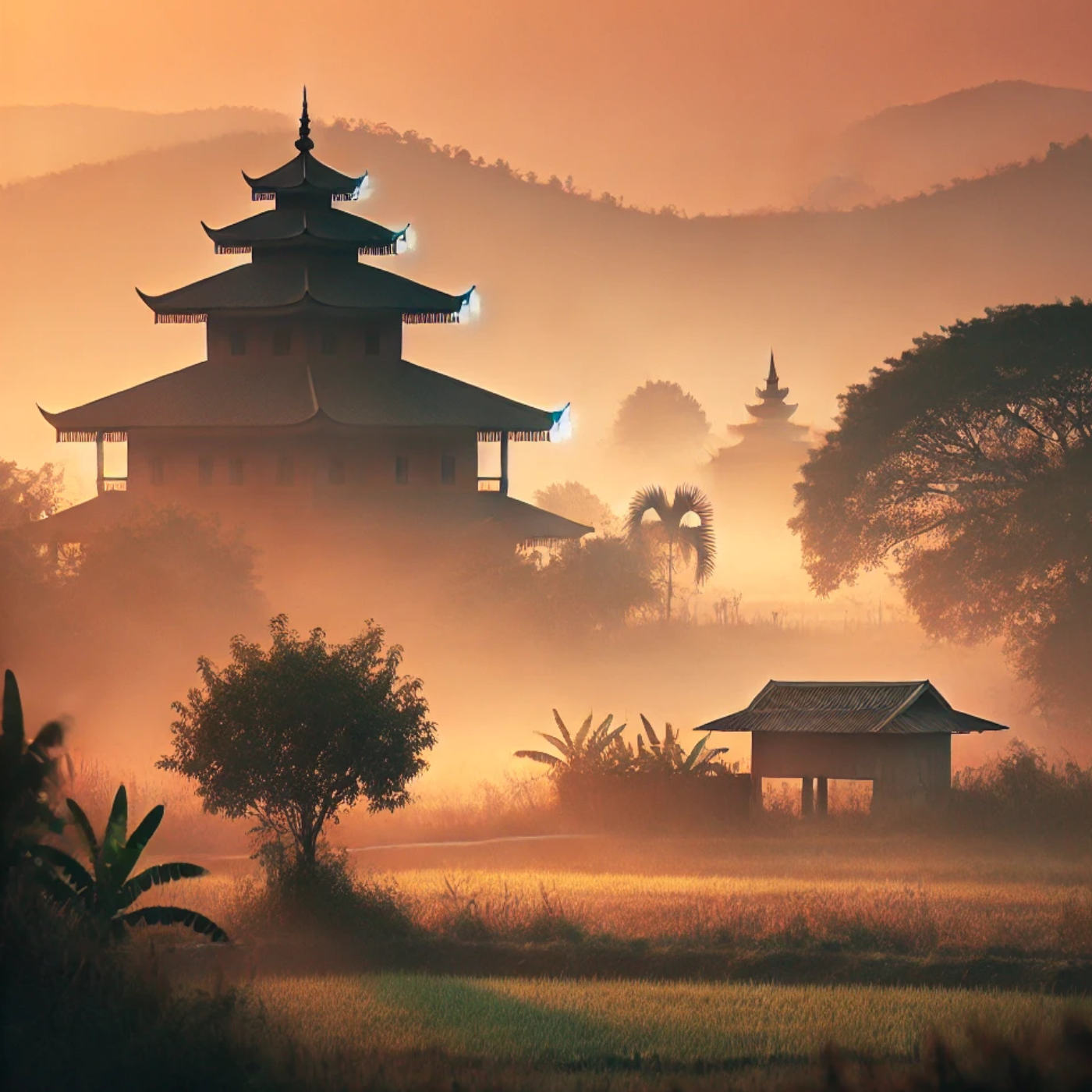 Geräusche aus einer ruhigen Oase mit buddhistischer Harmonie