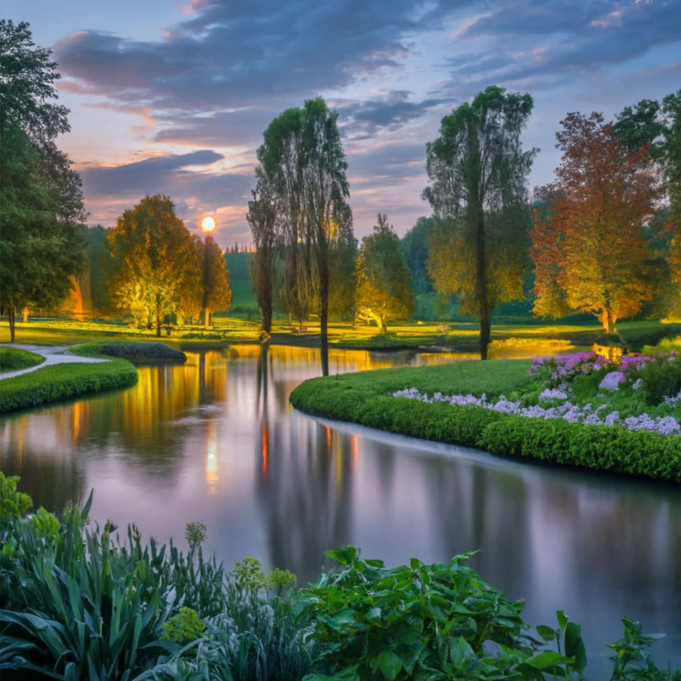 Magische Parkdämmerung: Natürliche Klänge für einen erholsamen Schlaf